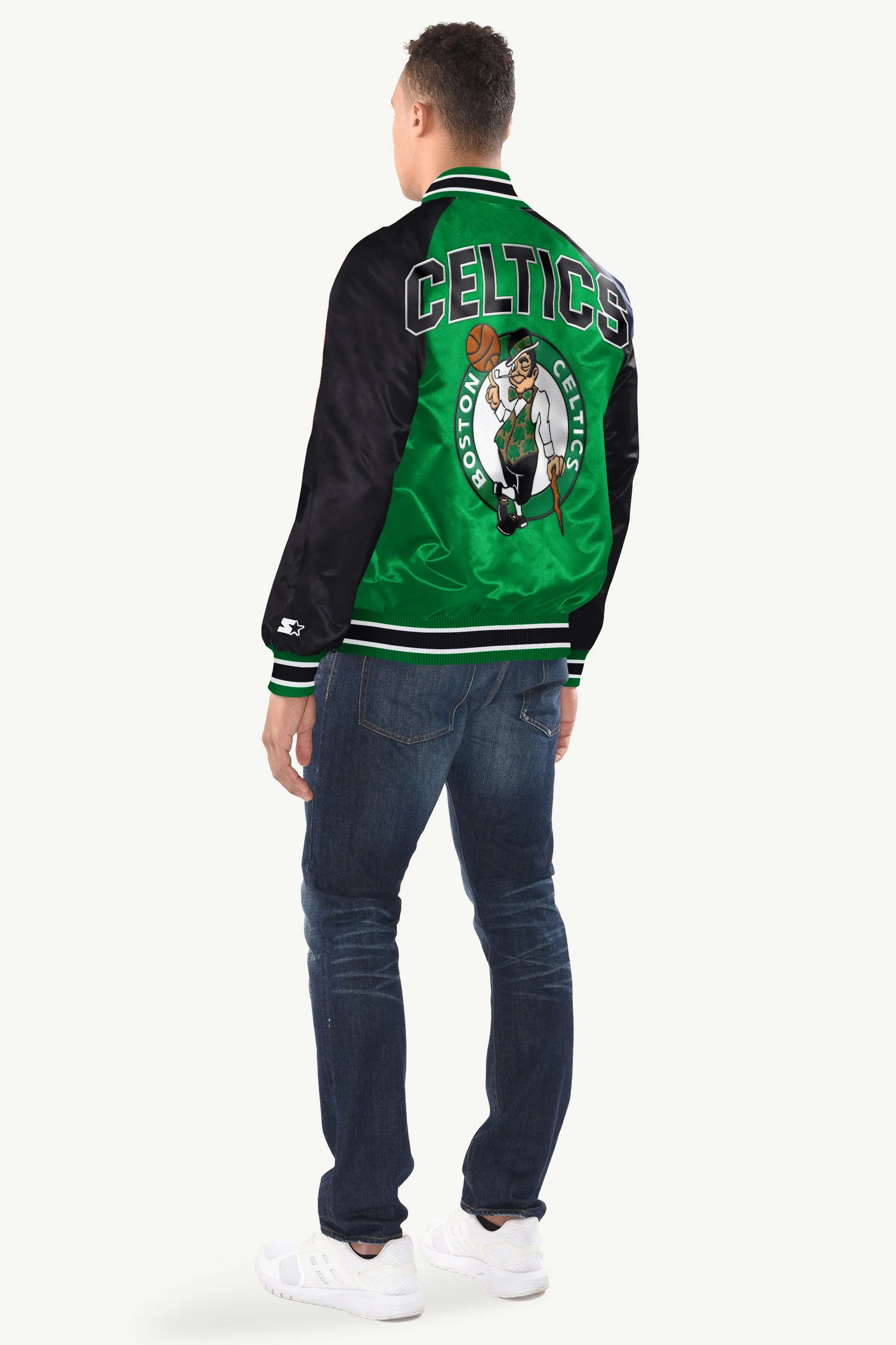 MENS BOSTON CELTICS INDUCTEE SATIN VARSITY JACKET sold by Starter product image thumbnail 2