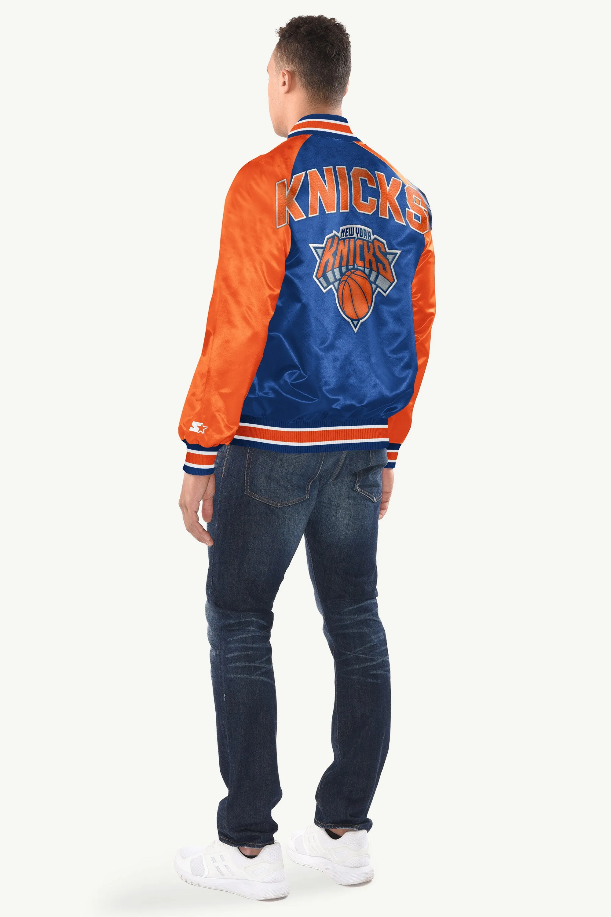 MENS NEW YORK KNICKS INDUCTEE SATIN VARSITY JACKET sold by Starter product image thumbnail 2