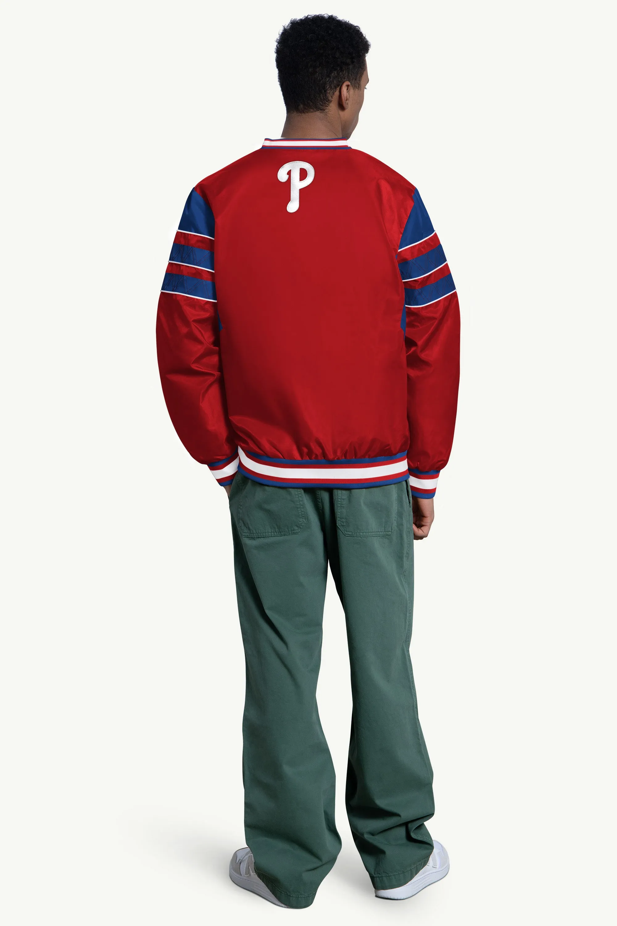 MENS PHILADELPHIA PHILLIES ENFORCER V-NECK PULLOVER JACKET sold by Starter product image thumbnail 2