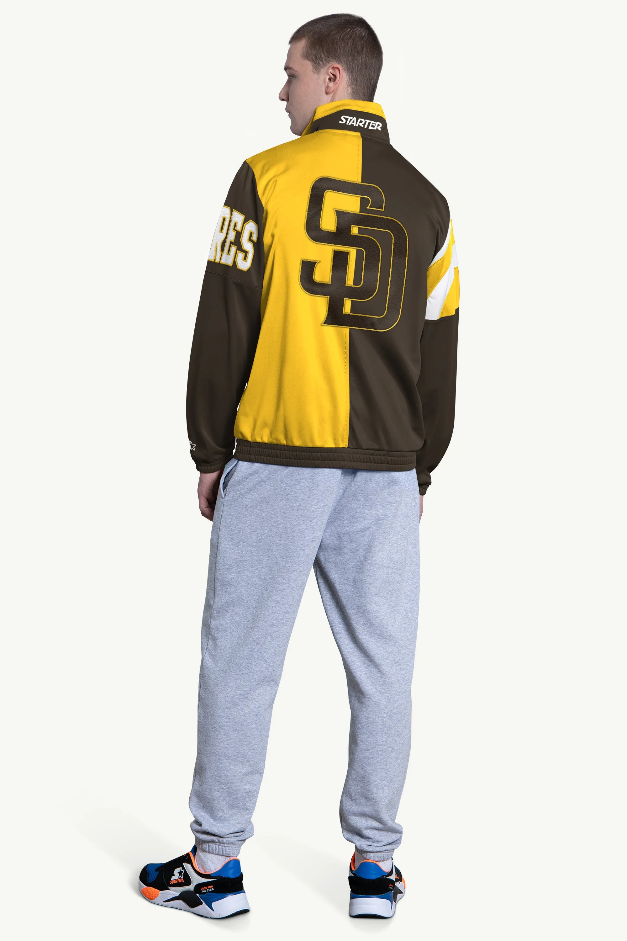 MENS SAN DIEGO PADRES HERITAGE TRACK JACKET sold by Starter product image thumbnail 2