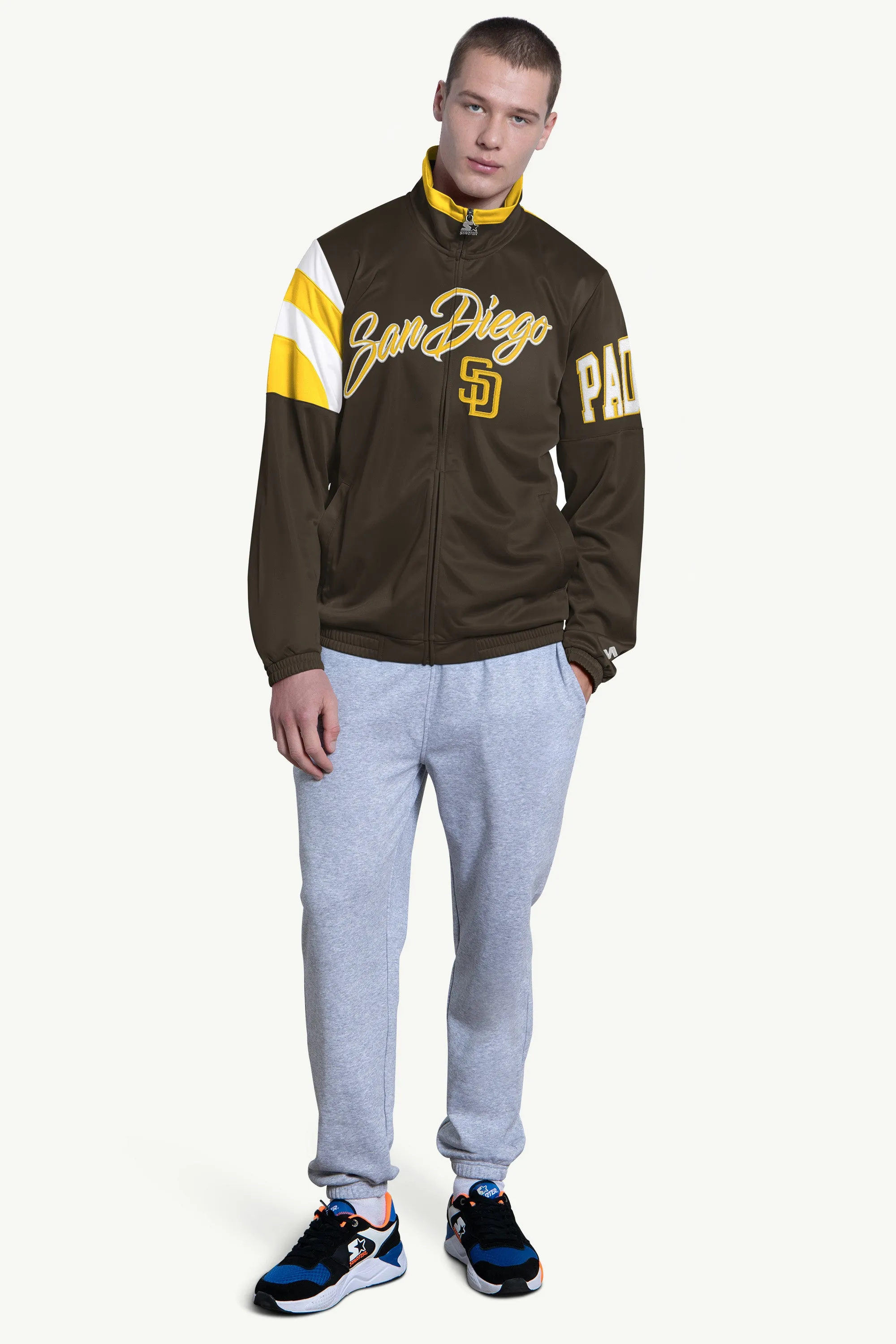 MENS SAN DIEGO PADRES HERITAGE TRACK JACKET sold by Starter product image thumbnail 3