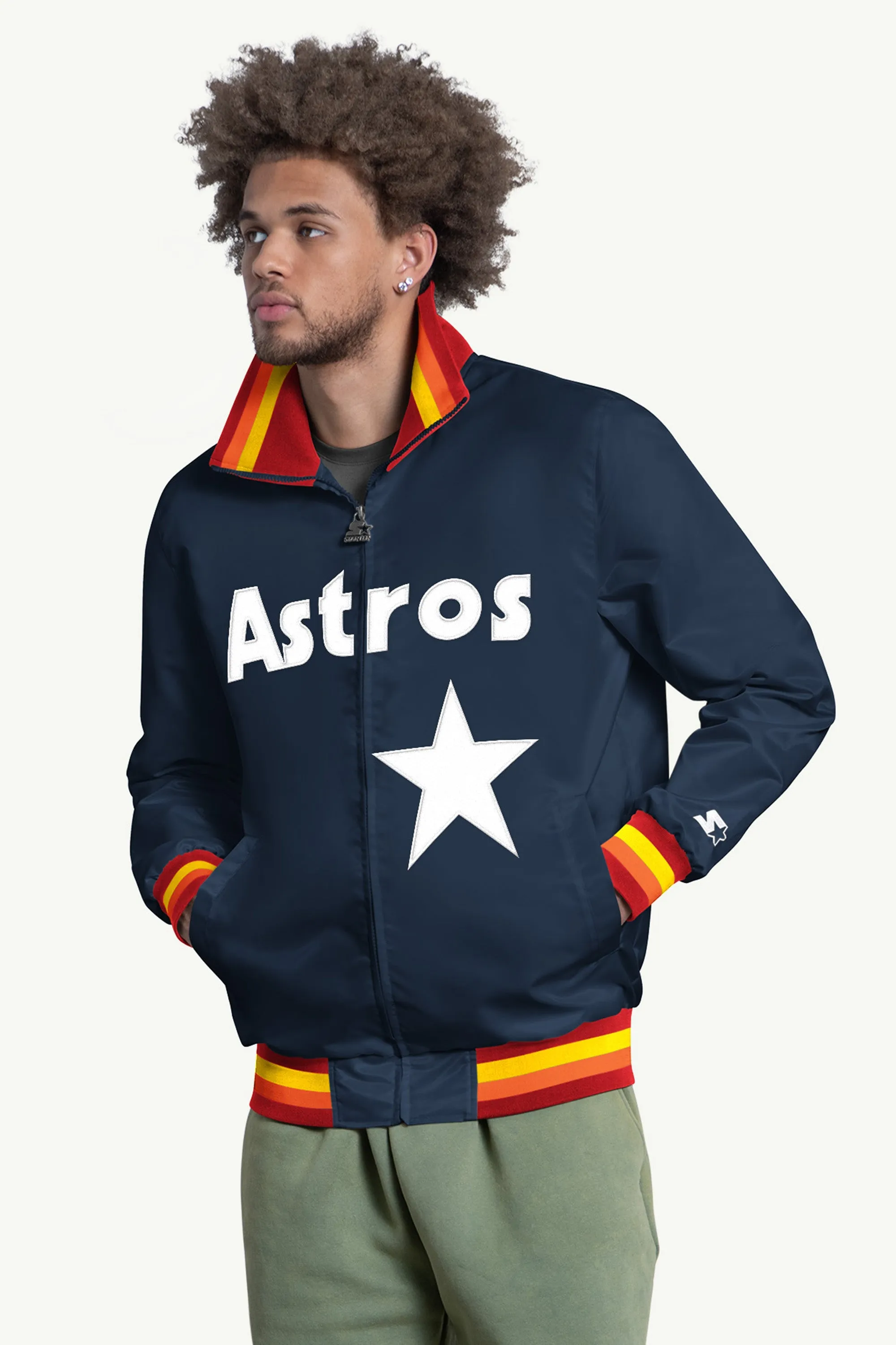 MENS HOUSTON ASTROS CAPTAIN VARSITY JACKET sold by Starter