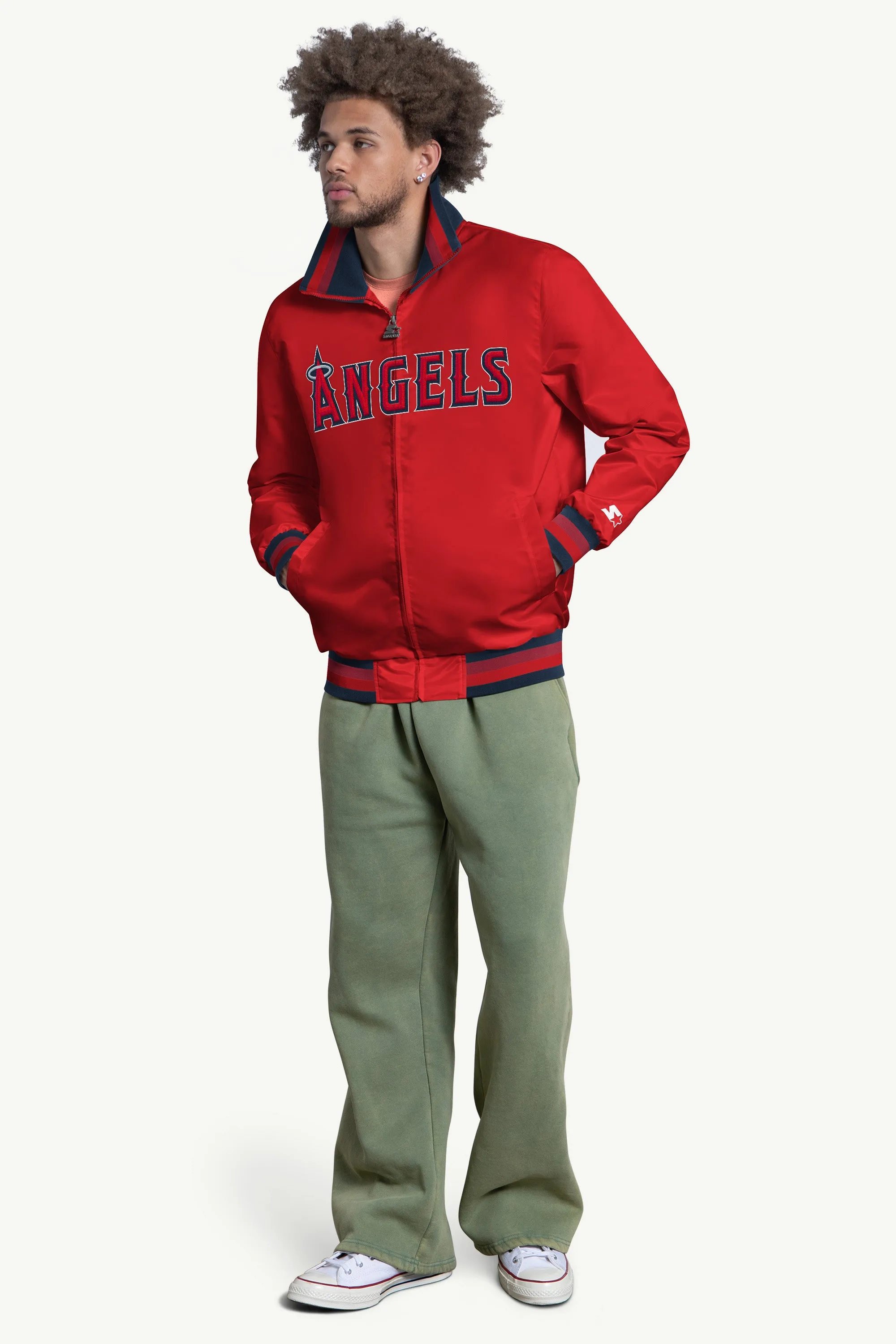MENS ANAHEIM ANGELS CAPTAIN VARSITY JACKET sold by Starter product image thumbnail 3