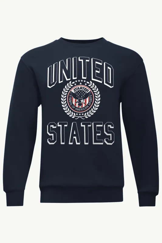 MENS STARTER USA EAGLE CREST SWEATSHIRT made by Starter
