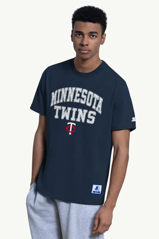 MENS MINNESOTA TWINS CORNERBACK SHORT SLEEVE T SHIRT made by Starter