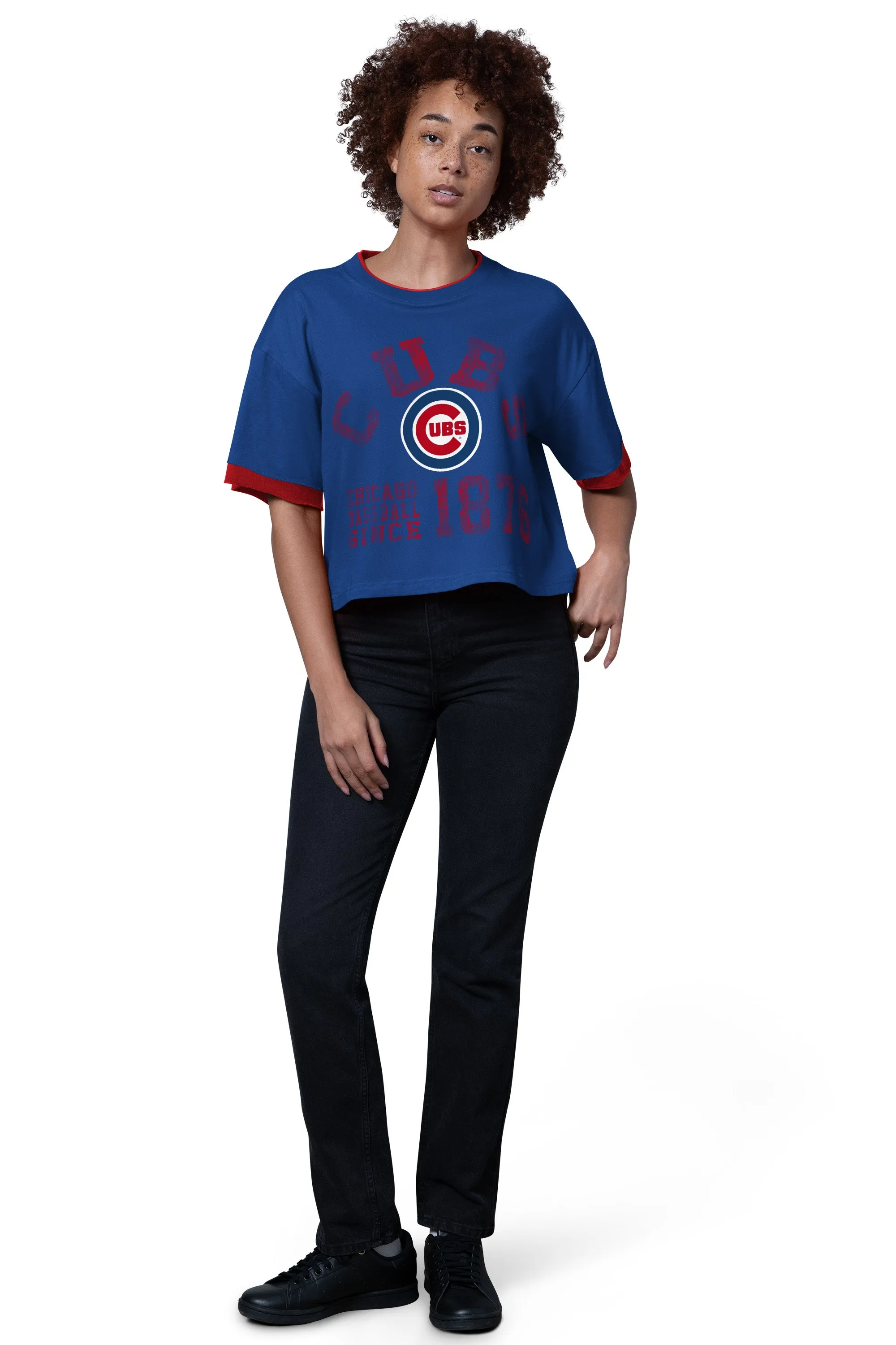 WOMENS CHICAGO CUBS CROPPED T SHIRT sold by Starter product image thumbnail 3