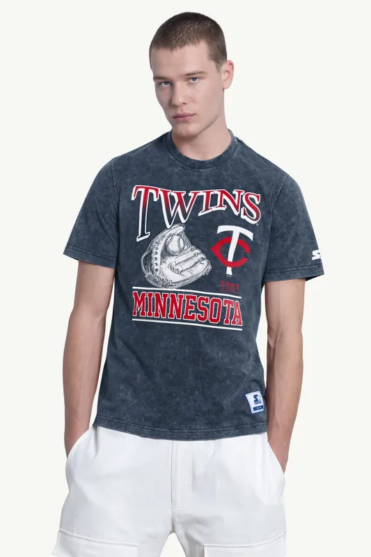 MENS MINNESOTA TWINS SPIKE SHORT SLEEVE T SHIRT made by Starter