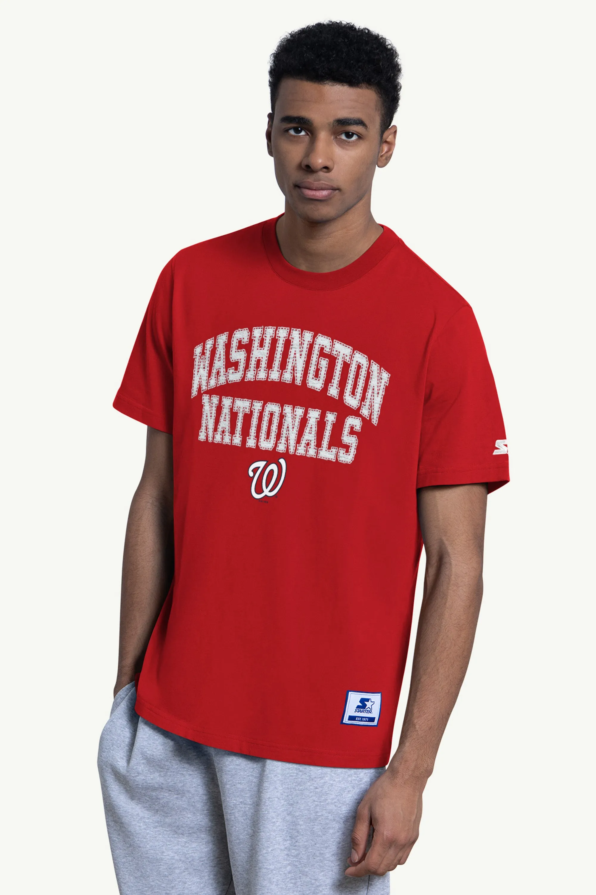 MENS WASHINGTON NATIONALS CORNERBACK SHORT SLEEVE T SHIRT sold by Starter