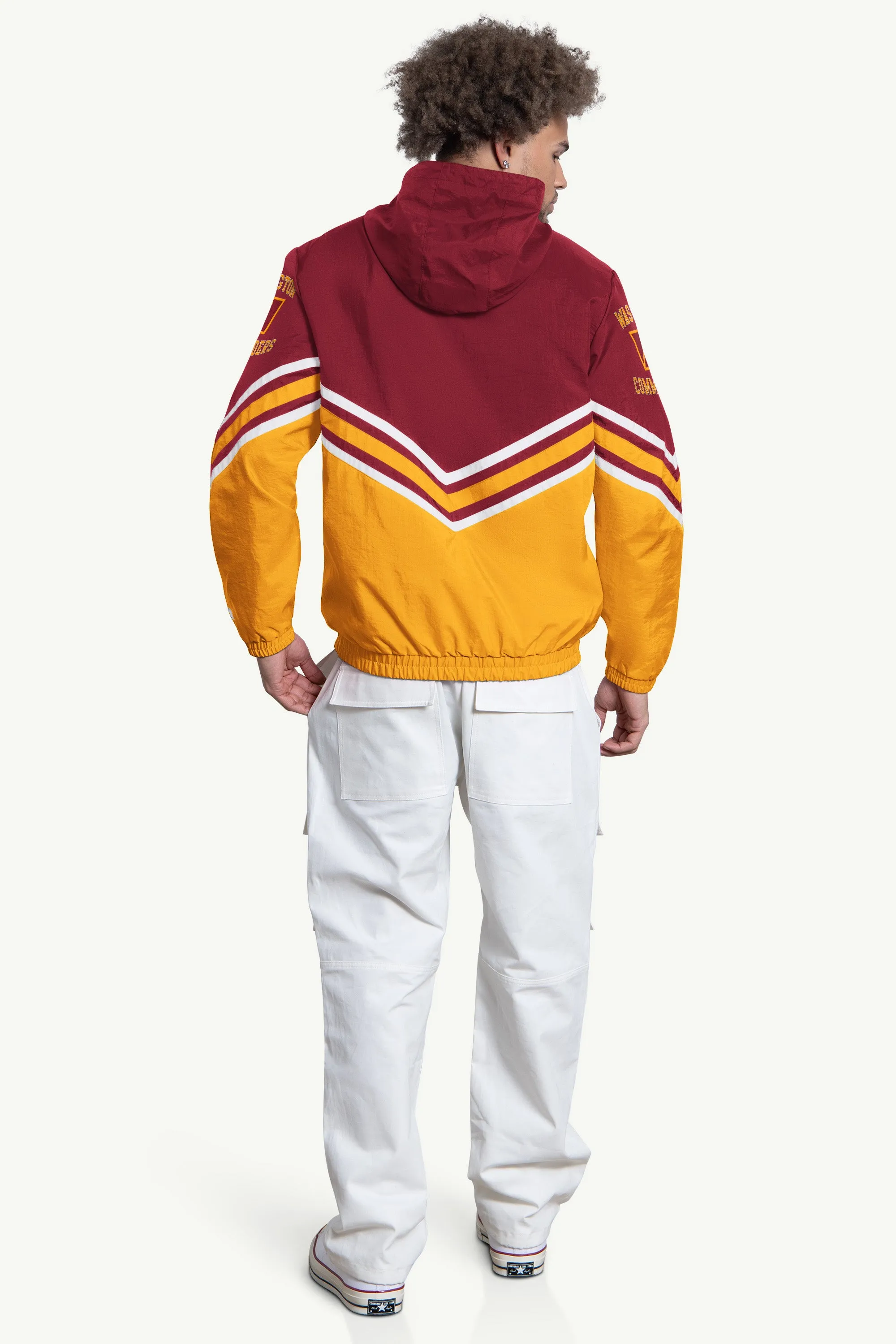 MENS WASHINGTON COMMANDERS FAIR PLAY HALF ZIP HOODED PULLOVER sold by Starter product image thumbnail 2