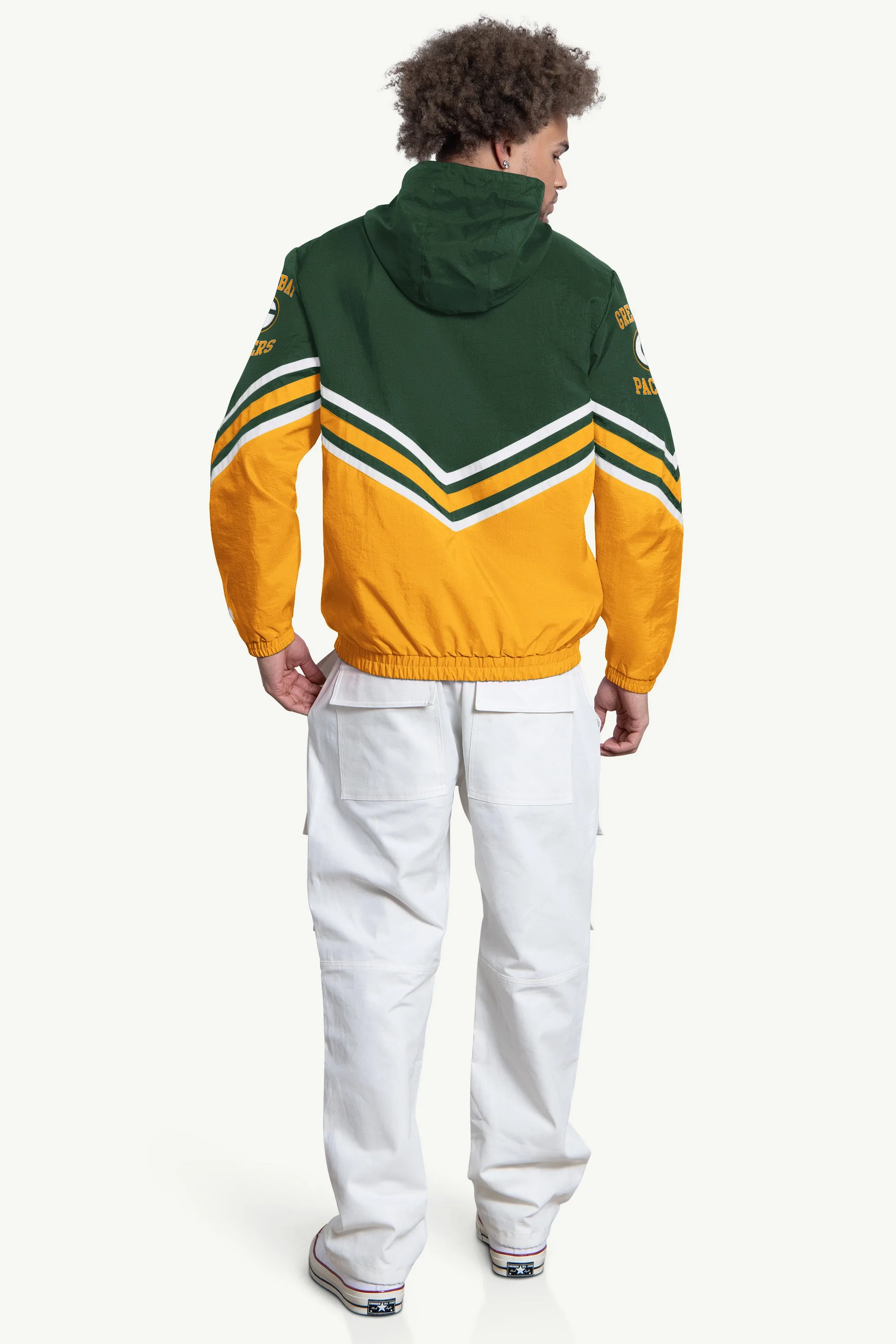 MENS GREENBAY PACKERS FAIR PLAY HALF ZIP HOODED PULLOVER sold by Starter product image thumbnail 2