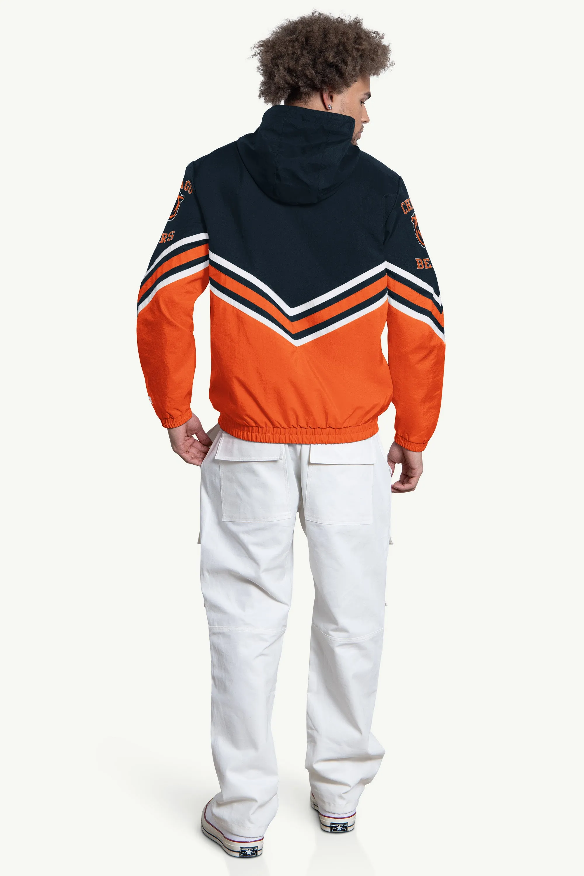 MENS CHICAGO BEARS FAIR PLAY HALF ZIP HOODED PULLOVER sold by Starter product image thumbnail 2