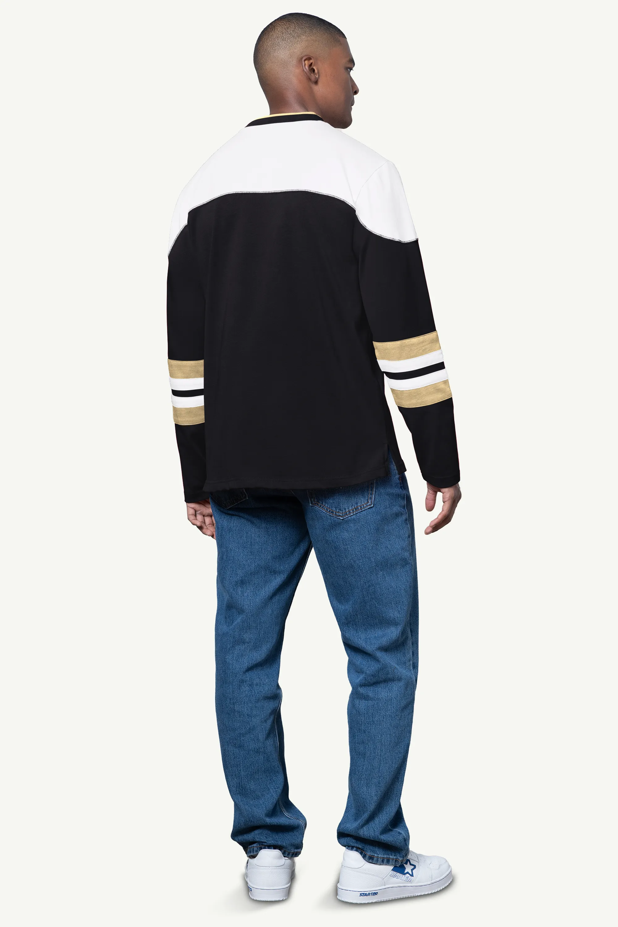 MENS NEW ORLEANS SAINTS LONG SLEEVE PULLOVER sold by Starter product image thumbnail 2