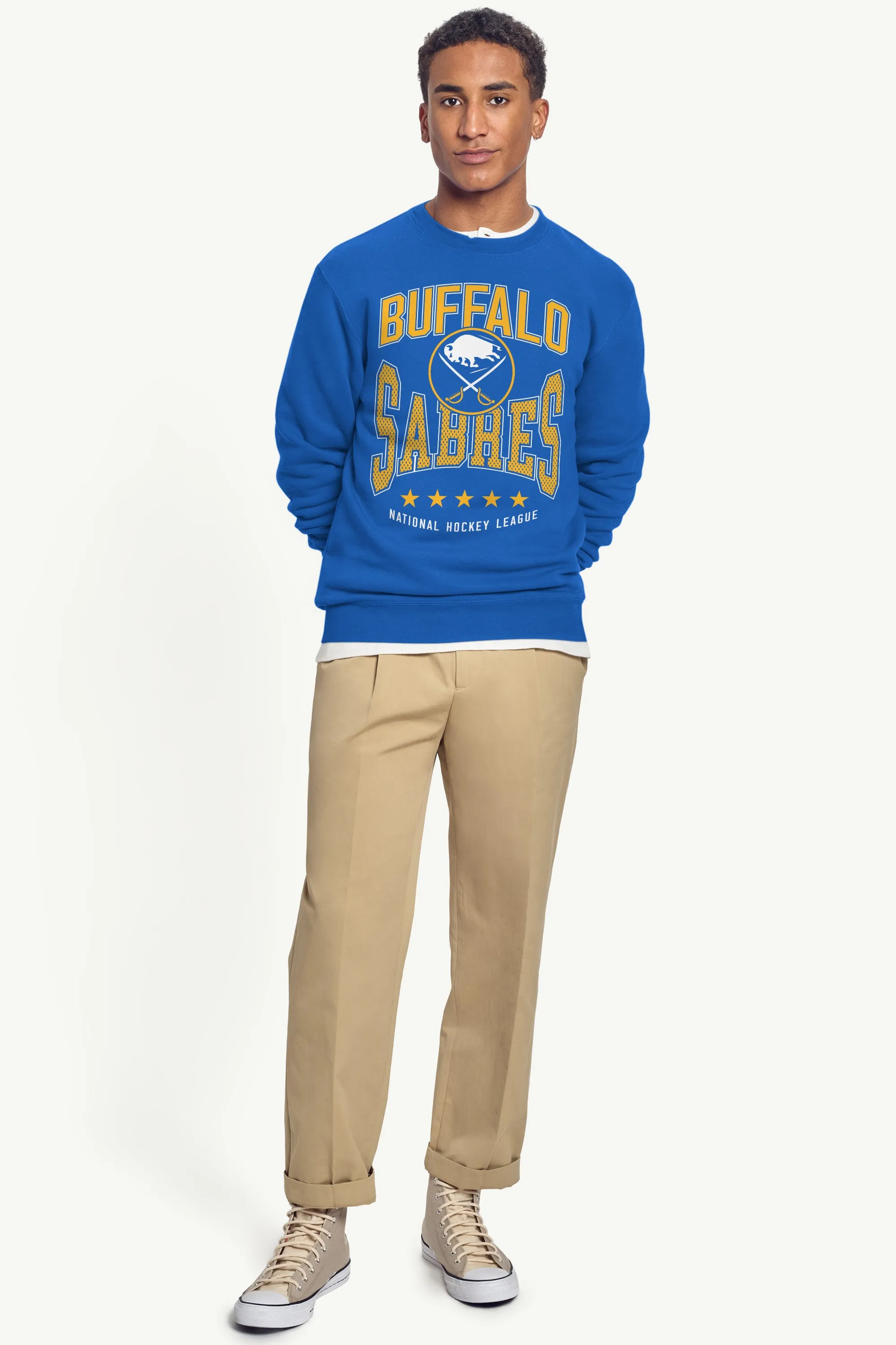 MENS BUFFALO SABRES CENTER SQUEEZE SWEATSHIRT sold by Starter product image thumbnail 4