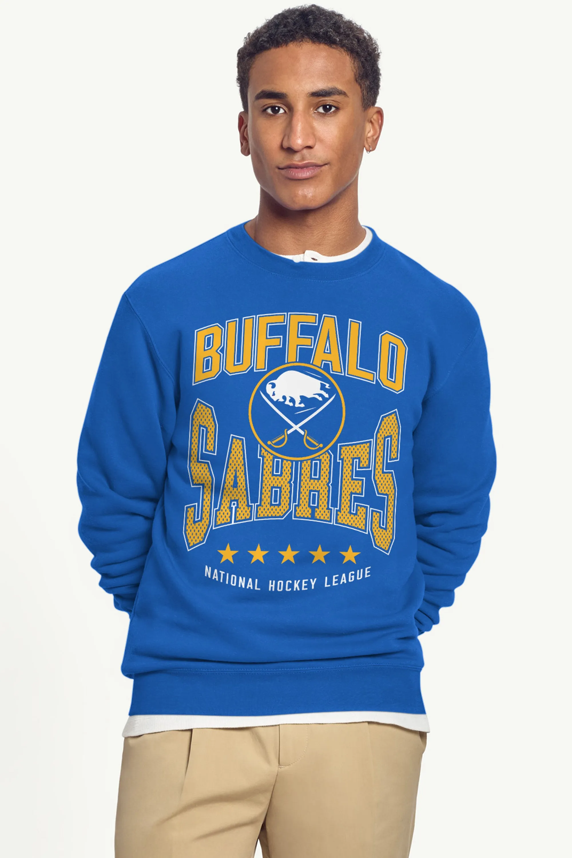 MENS BUFFALO SABRES CENTER SQUEEZE SWEATSHIRT sold by Starter product image thumbnail 3