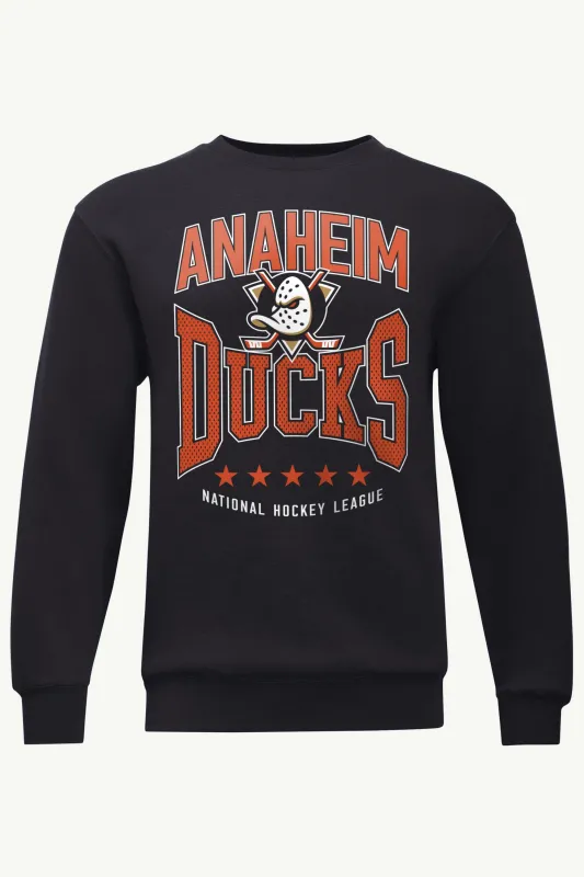 MENS ANAHEIM DUCKS CENTER SQUEEZE SWEATSHIRT made by Starter