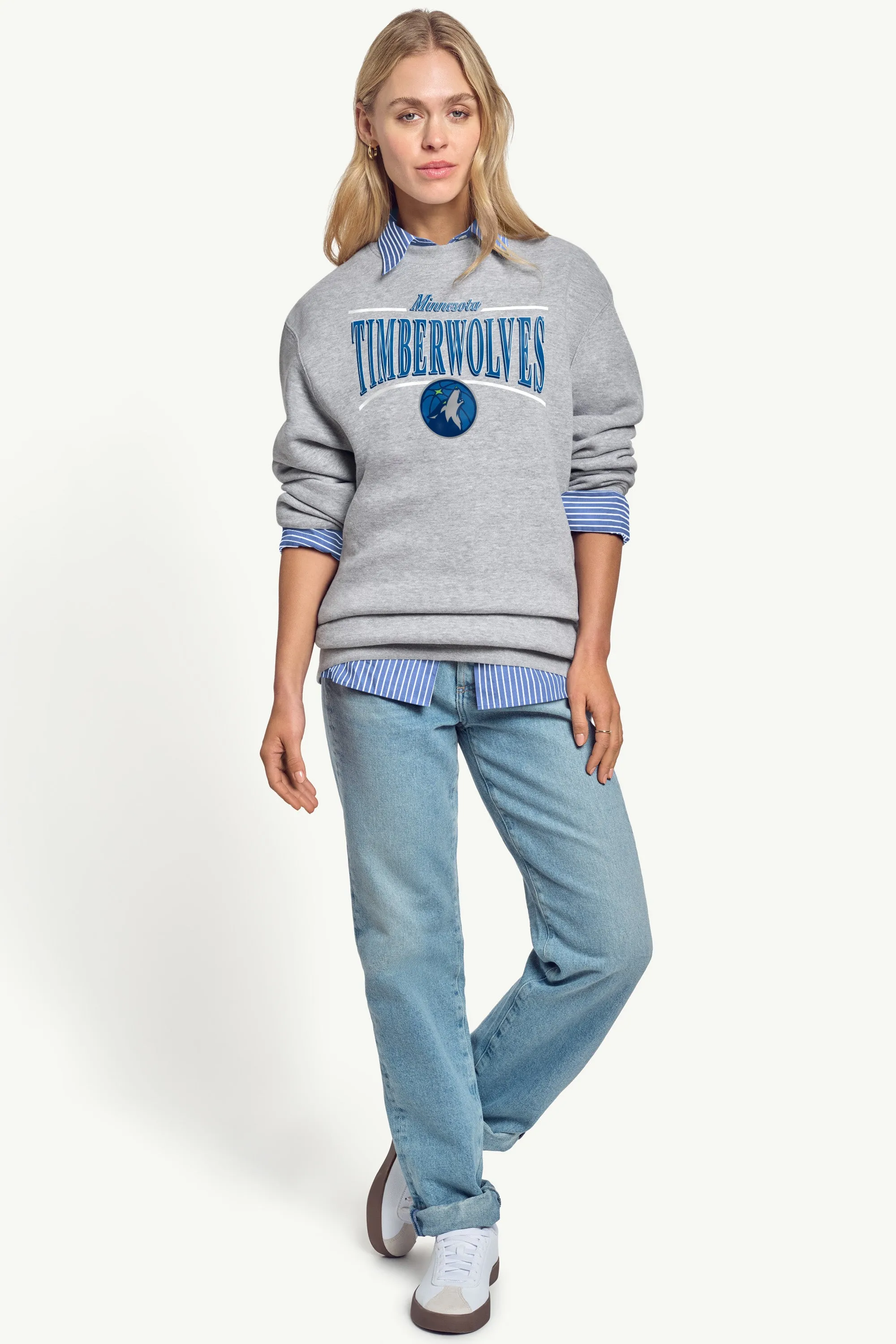 WOMENS MINNESOTA TIMBERWOLVES ARCH SWEATSHIRT sold by Starter product image thumbnail 3