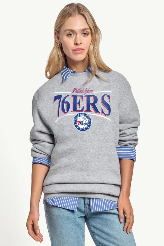 WOMENS PHILADELPHIA 76ERS ARCH SWEATSHIRT made by Starter