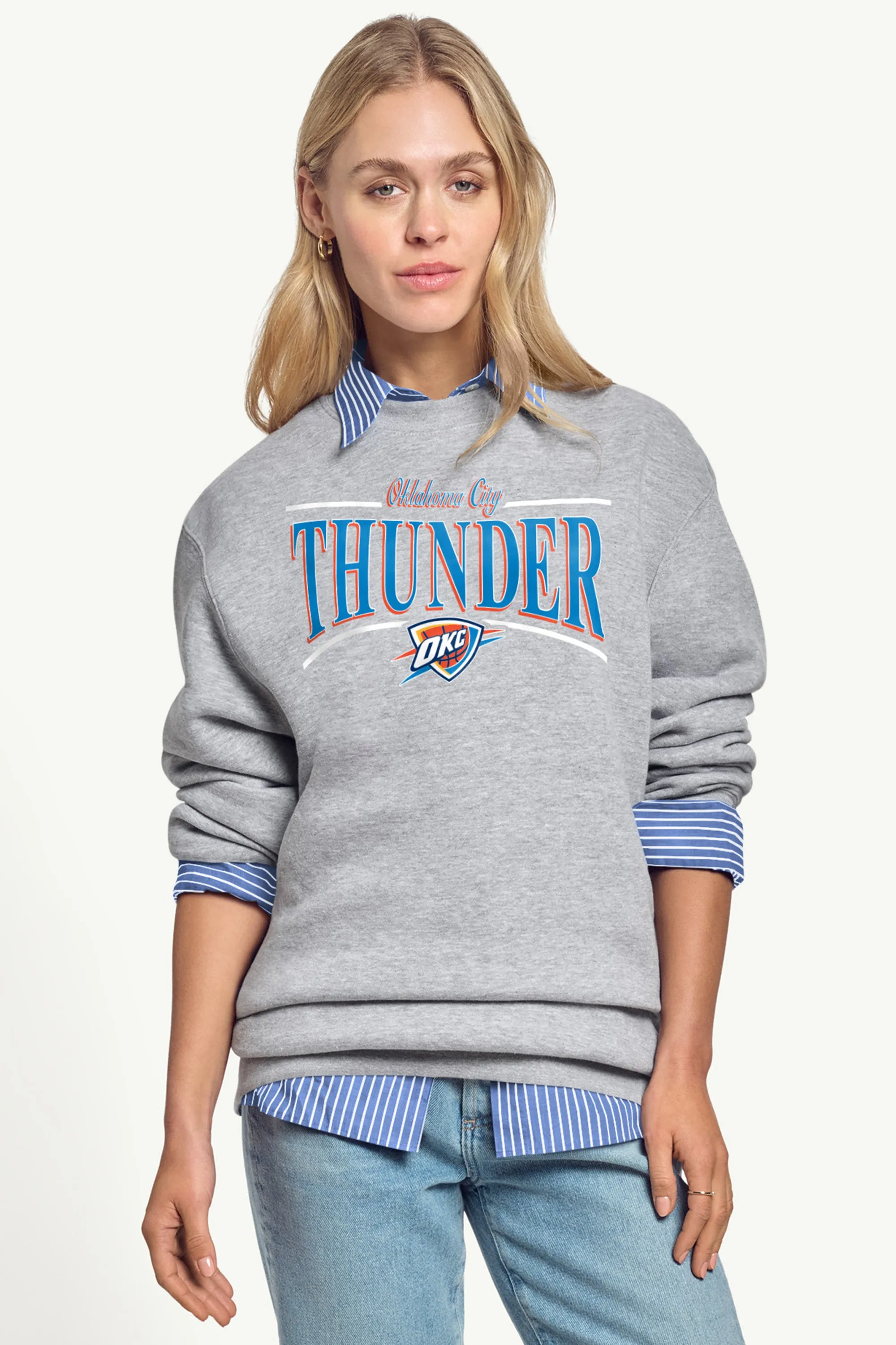 WOMENS OKLAHOMA CITY THUNDER ARCH SWEATSHIRT sold by Starter