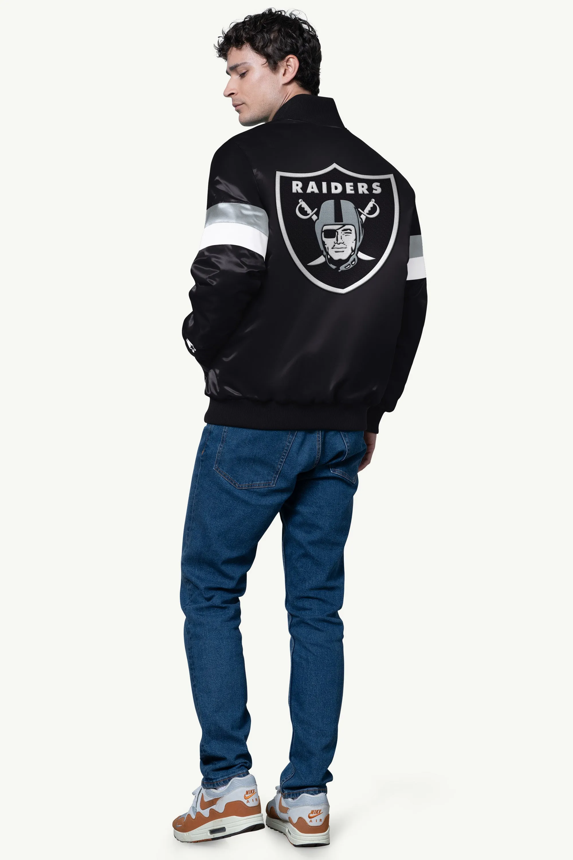 MENS LAS VEGAS RAIDERS SATIN VARSITY JACKET sold by Starter product image thumbnail 2