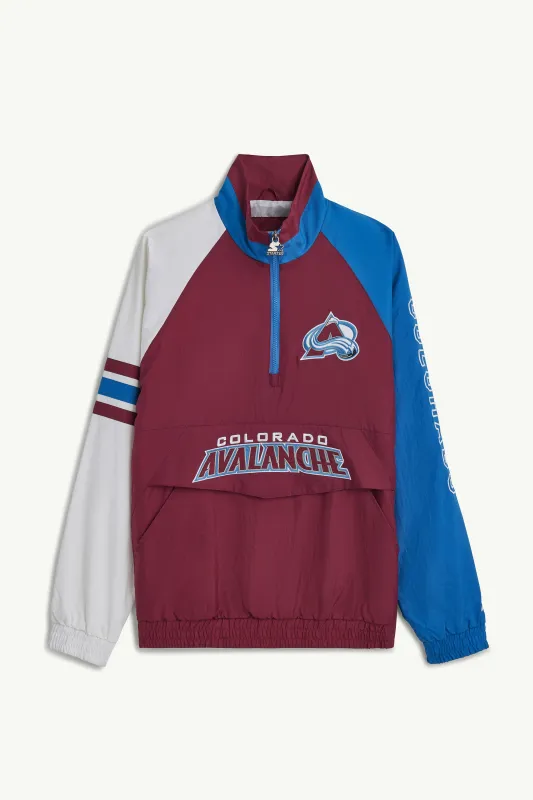 COLORADO AVALANCHE ELITE HALF ZIP PULLOVER made by Starter