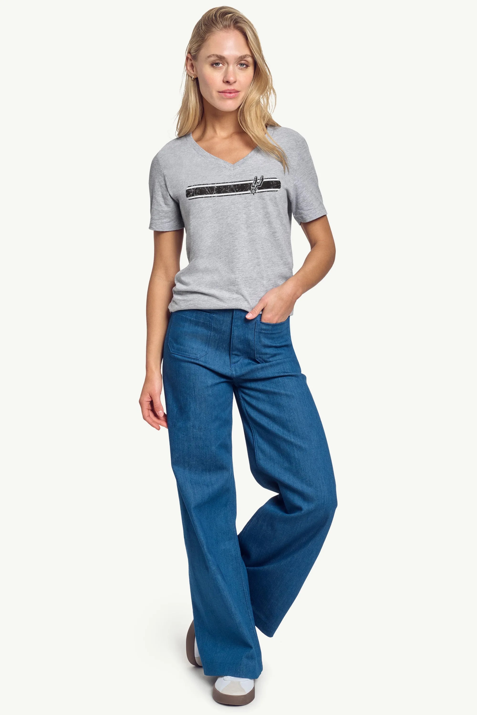 WOMENS SAN ANTONIO TEAM STRIPE T-SHIRT sold by Starter product image thumbnail 3