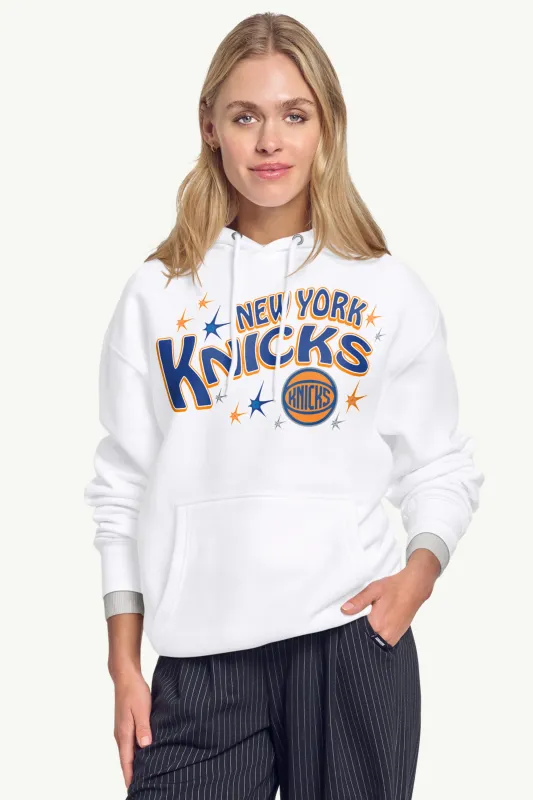 WOMENS NEW YORK KNICKS FIREWORKS HOODIE made by Starter
