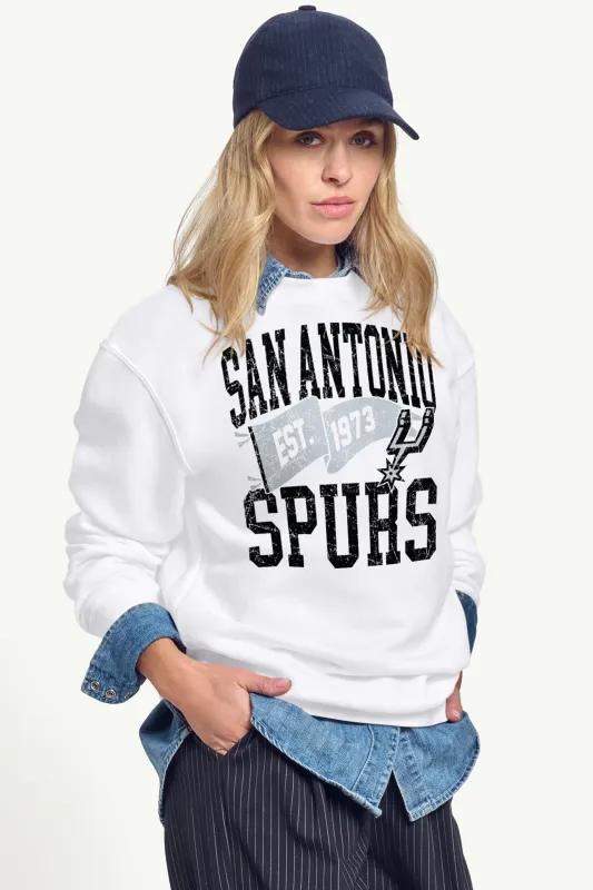 WOMENS SAN ANTONIO SPURS PENNANT SWEATSHIRT made by Starter
