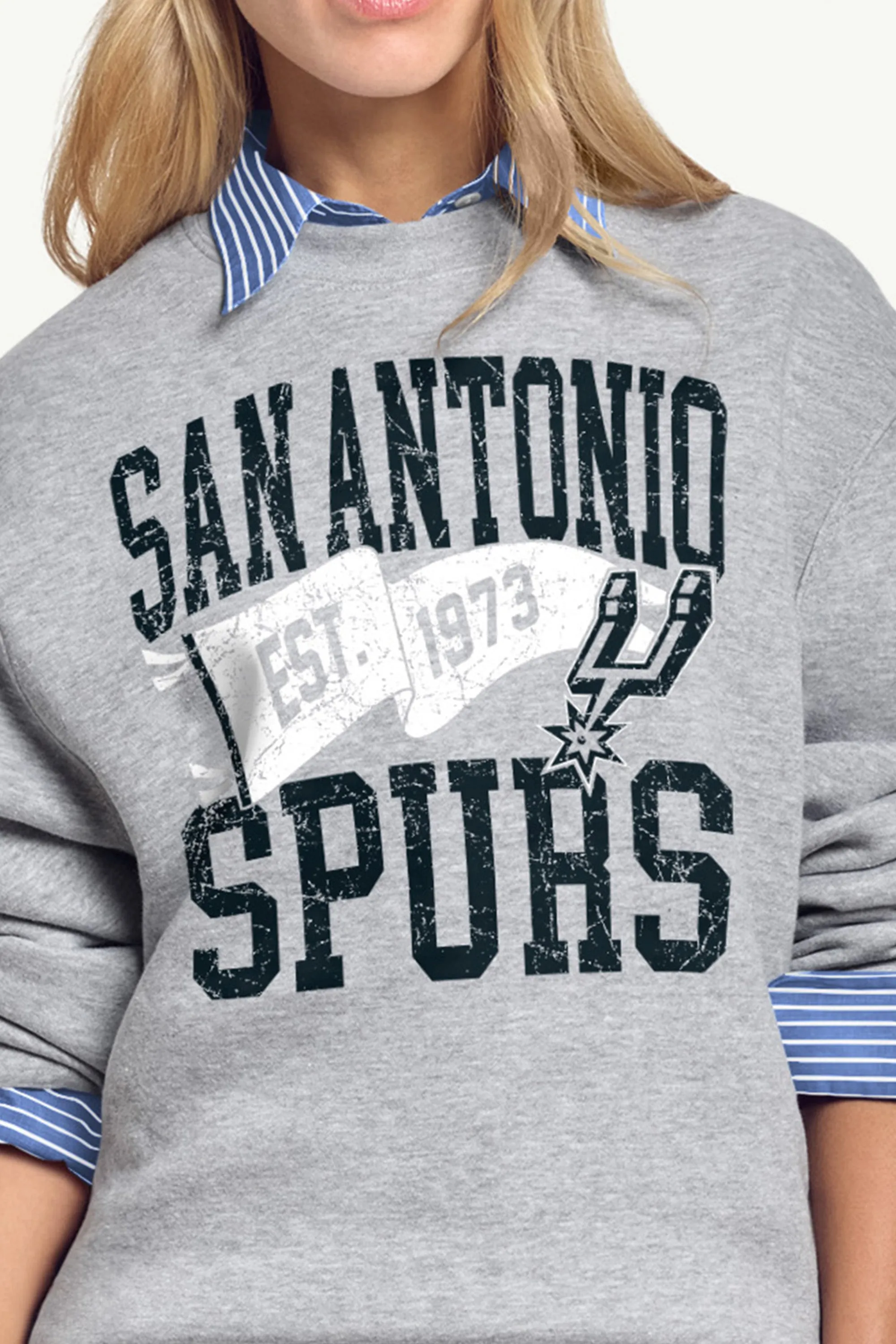 WOMENS SAN ANTONIO SPURS PENNANT SWEATSHIRT sold by Starter product image thumbnail 2