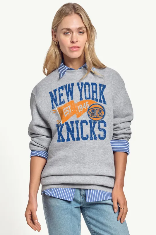 WOMENS NEW YORK KNICKS PENNANT SWEATSHIRT made by Starter