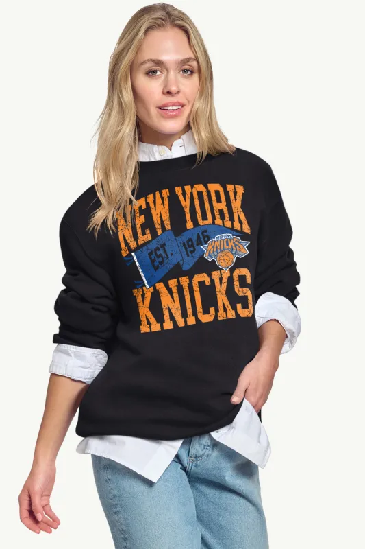 WOMENS NEW YORK KNICKS PENNANT SWEATSHIRT made by Starter