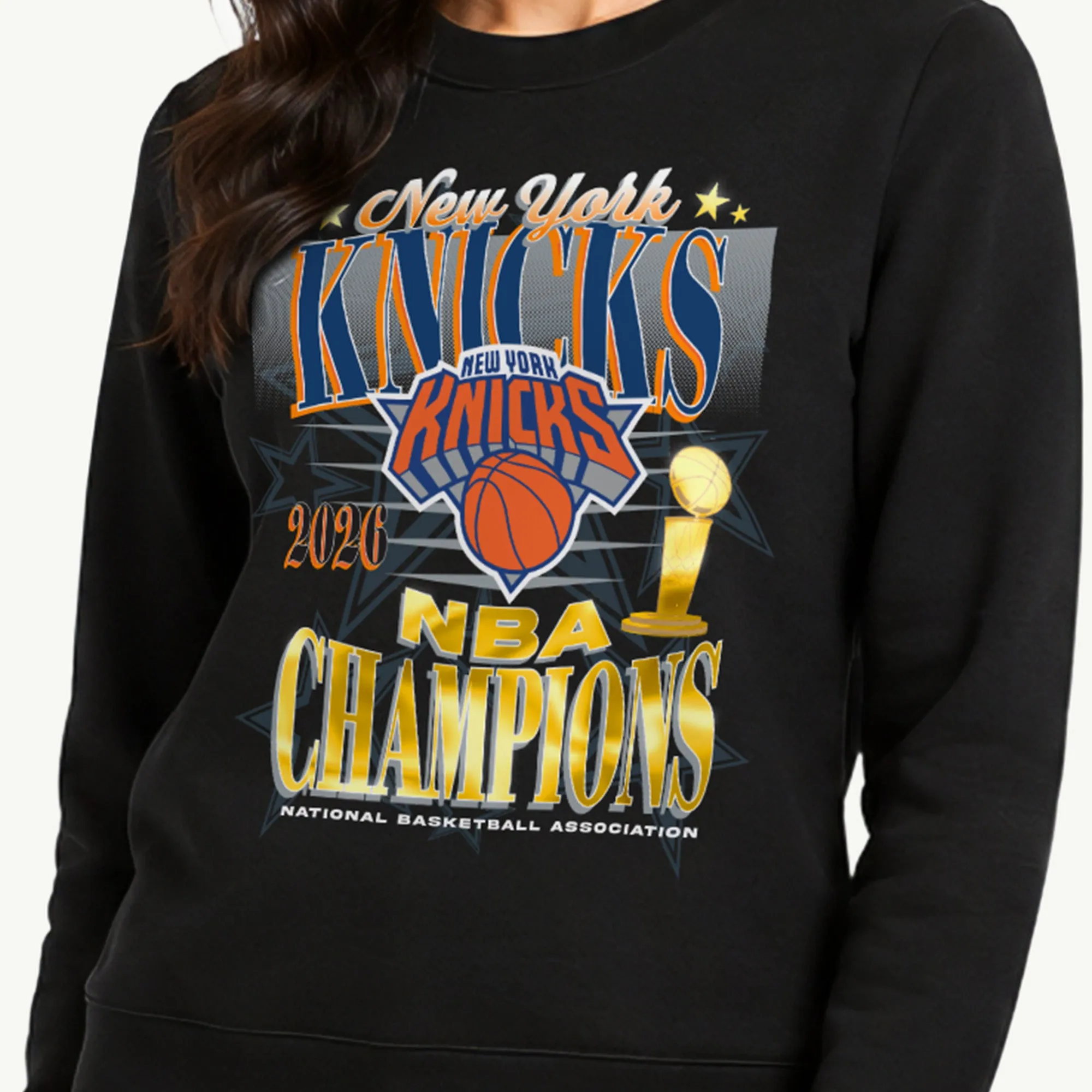 WOMENS NEW YORK KNICKS NBA CHAMPIONS SWEATSHIRT sold by Starter product image thumbnail 2