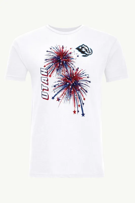 MENS UTAH MAMMOTH AMERICAN SPARKS SHORT SLEEVE T SHIRT made by Starter