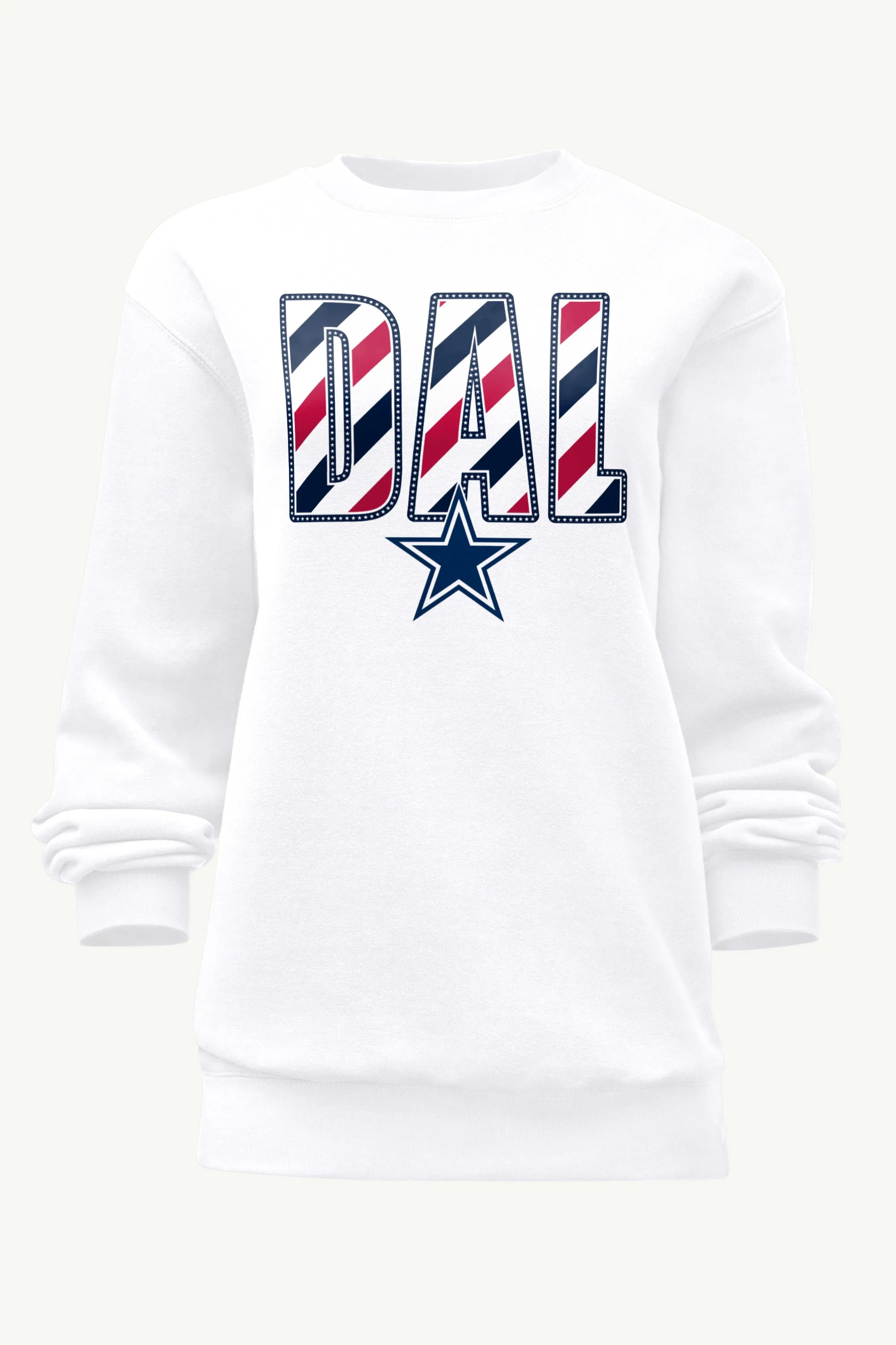 WOMENS DALLAS COWBOYS STARS AND STRIPES SWEATSHIRT sold by Starter