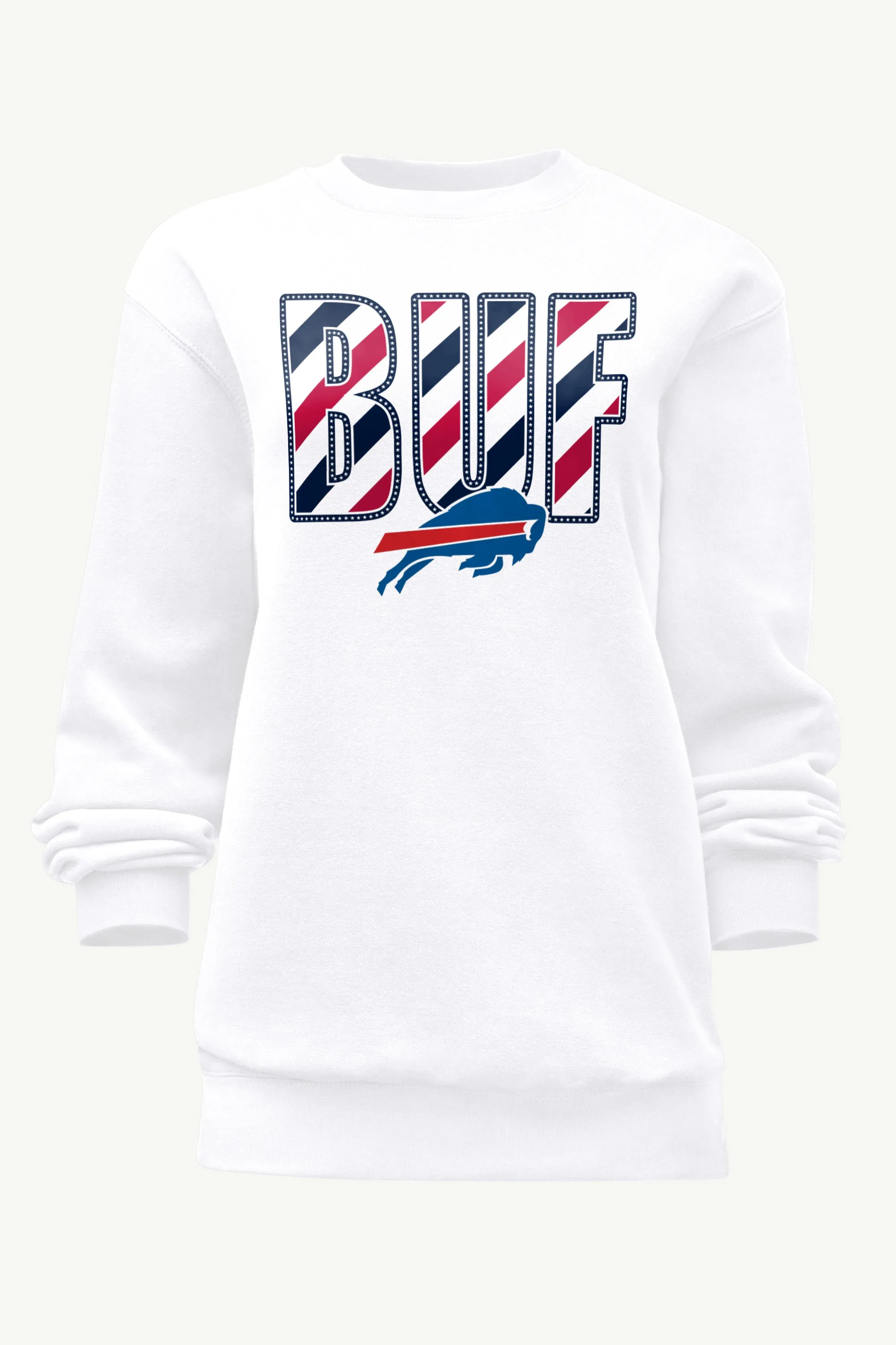 WOMENS BUFFALO BILLS STARS AND STRIPES SWEATSHIRT sold by Starter