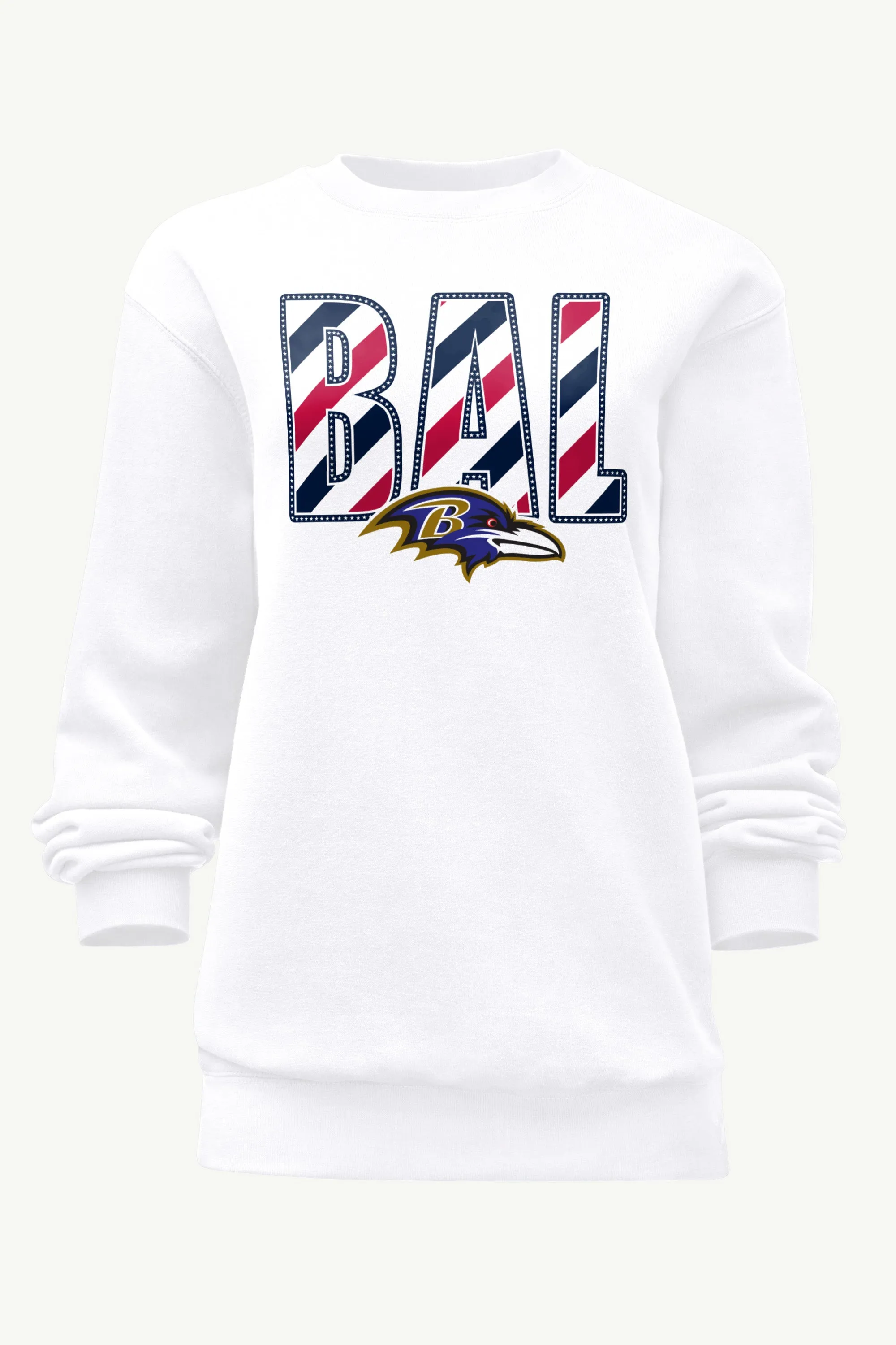 WOMENS BALTIMORE RAVENS STARS AND STRIPES SWEATSHIRT sold by Starter