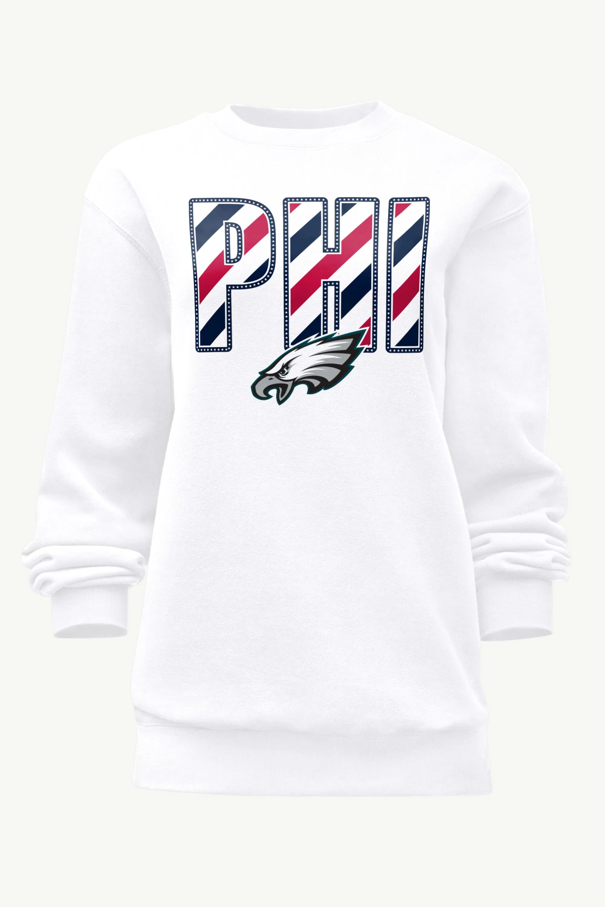 WOMENS PHILADELPHIA EAGLES STARS AND STRIPES SWEATSHIRT sold by Starter