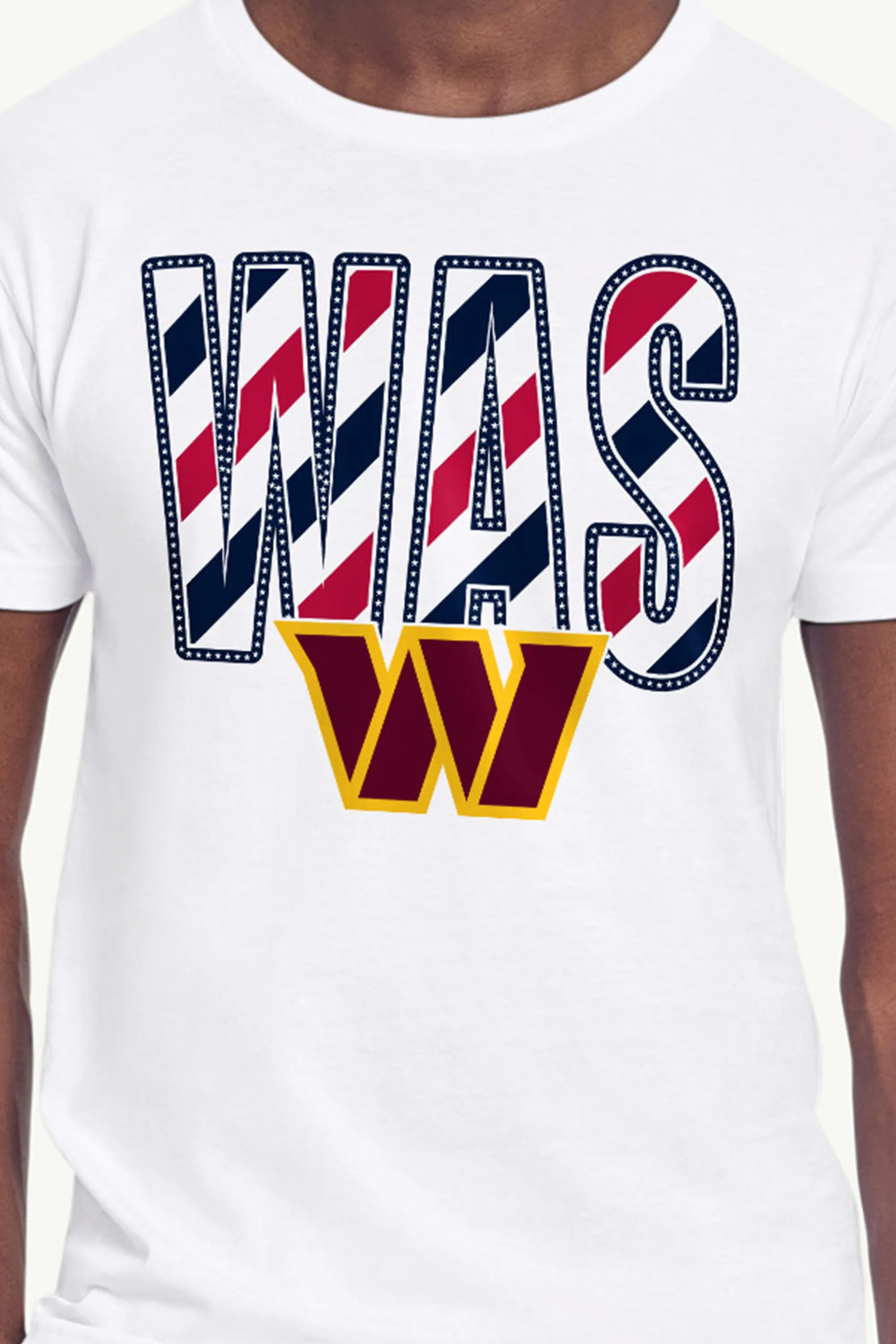 MENS WASHINGTON COMMANDERS STARS AND STRIPES T SHIRT sold by Starter product image thumbnail 2