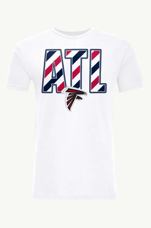MENS ATLANTA FALCONS STARS AND STRIPES T SHIRT made by Starter