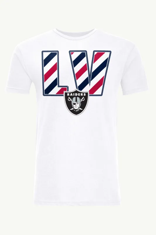 MENS LAS VEGAS RAIDERS STARS AND STRIPES T SHIRT made by Starter
