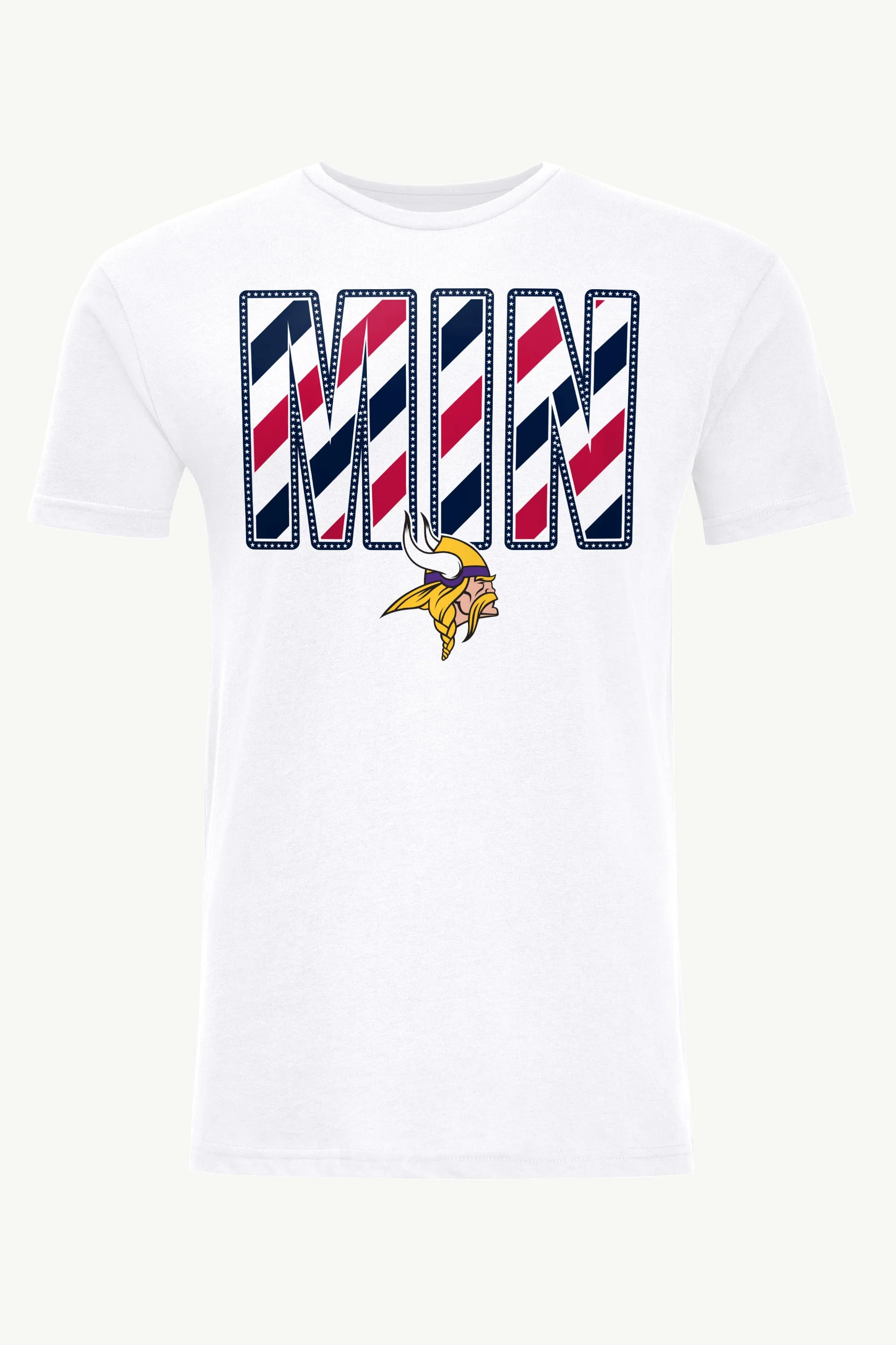 MENS MINNESOTA VIKINGS STARS AND STRIPES T SHIRT sold by Starter