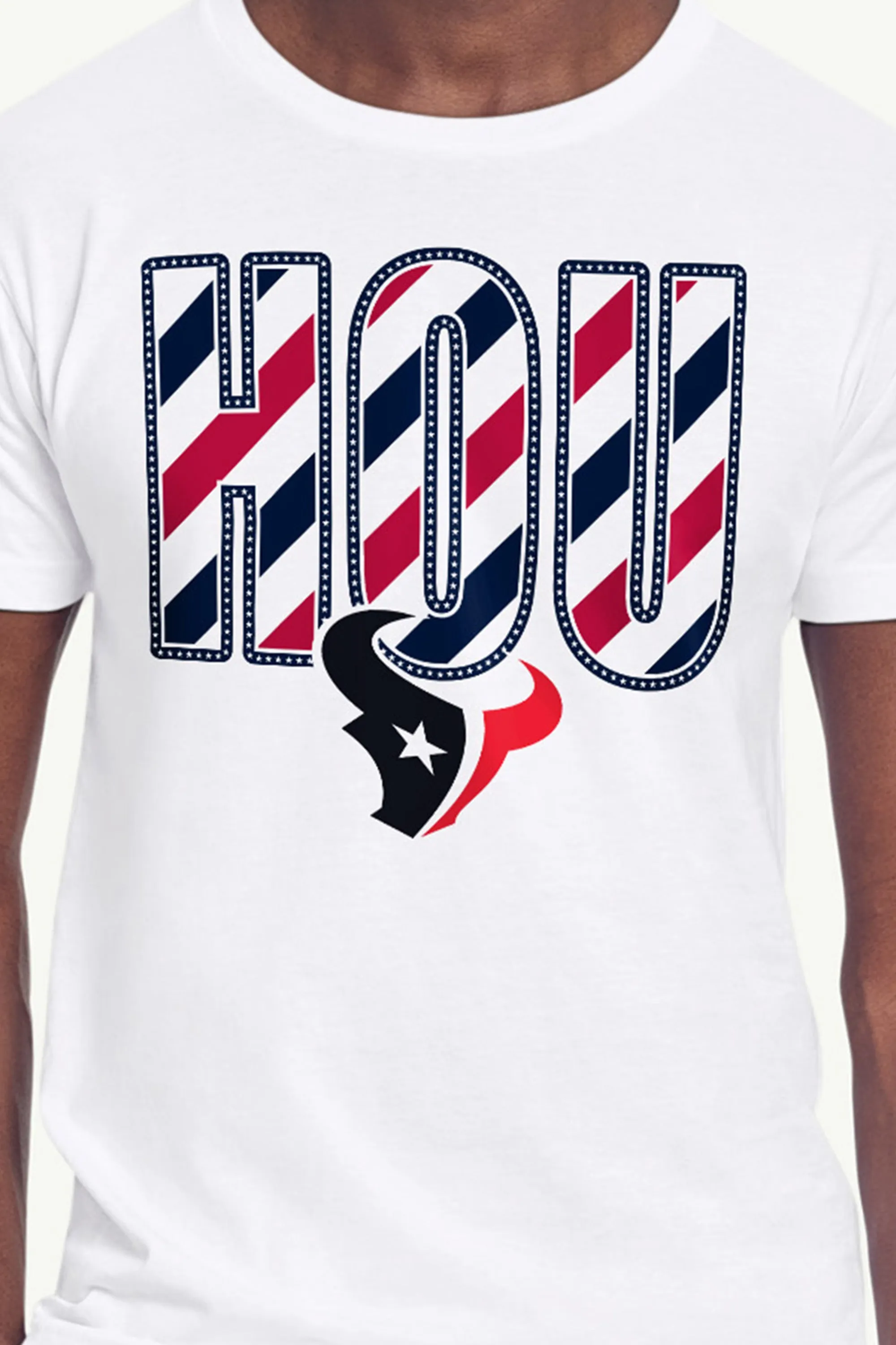 MENS HOUSTON TEXANS STARS AND STRIPES T SHIRT sold by Starter product image thumbnail 2