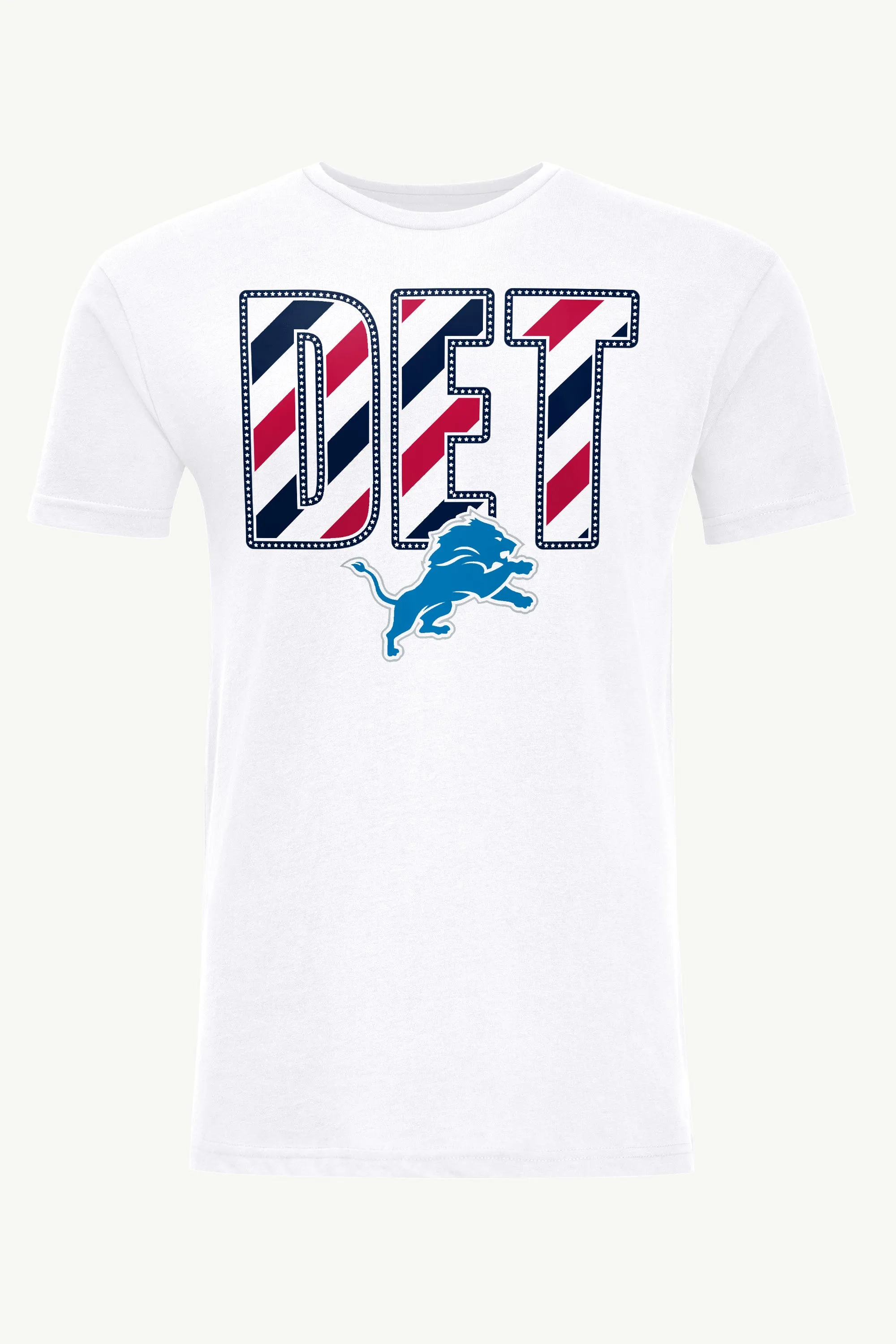 MENS DETROIT LIONS STARS AND STRIPES T SHIRT sold by Starter