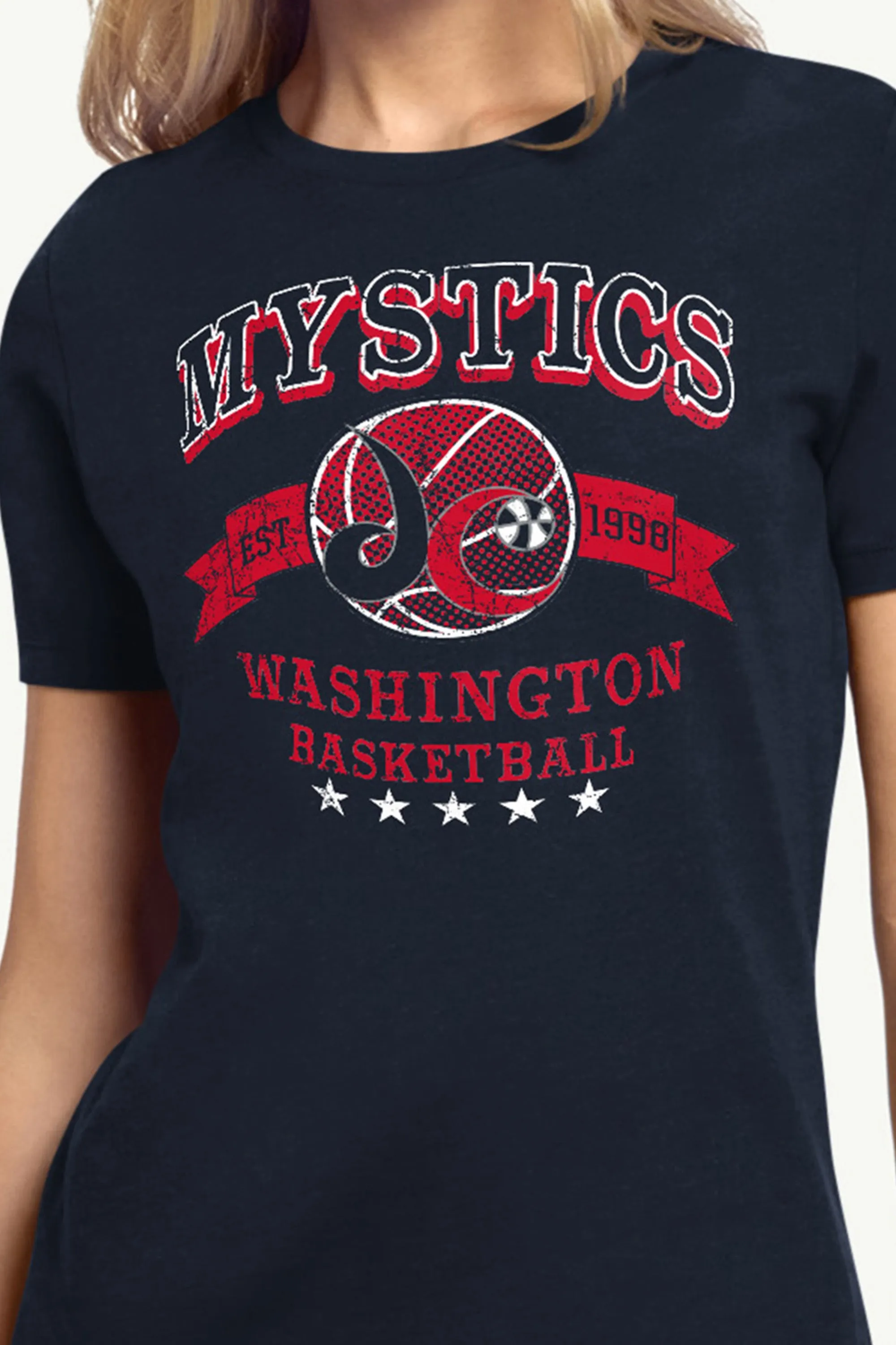 WOMENS WNBA WASHINGTON MYSTICS BLEACHERS & BANNER T SHIRT sold by Starter product image thumbnail 2