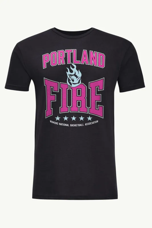 MENS WNBA PORTLAND FIRE CENTER SQUEEZE T SHIRT made by Starter