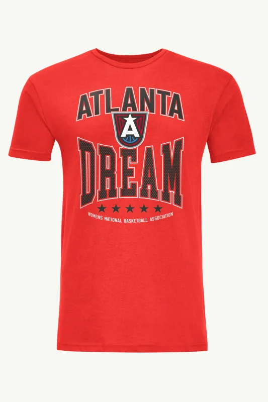 MENS WNBA ATLANTA DREAM CENTER SQUEEZE T SHIRT made by Starter