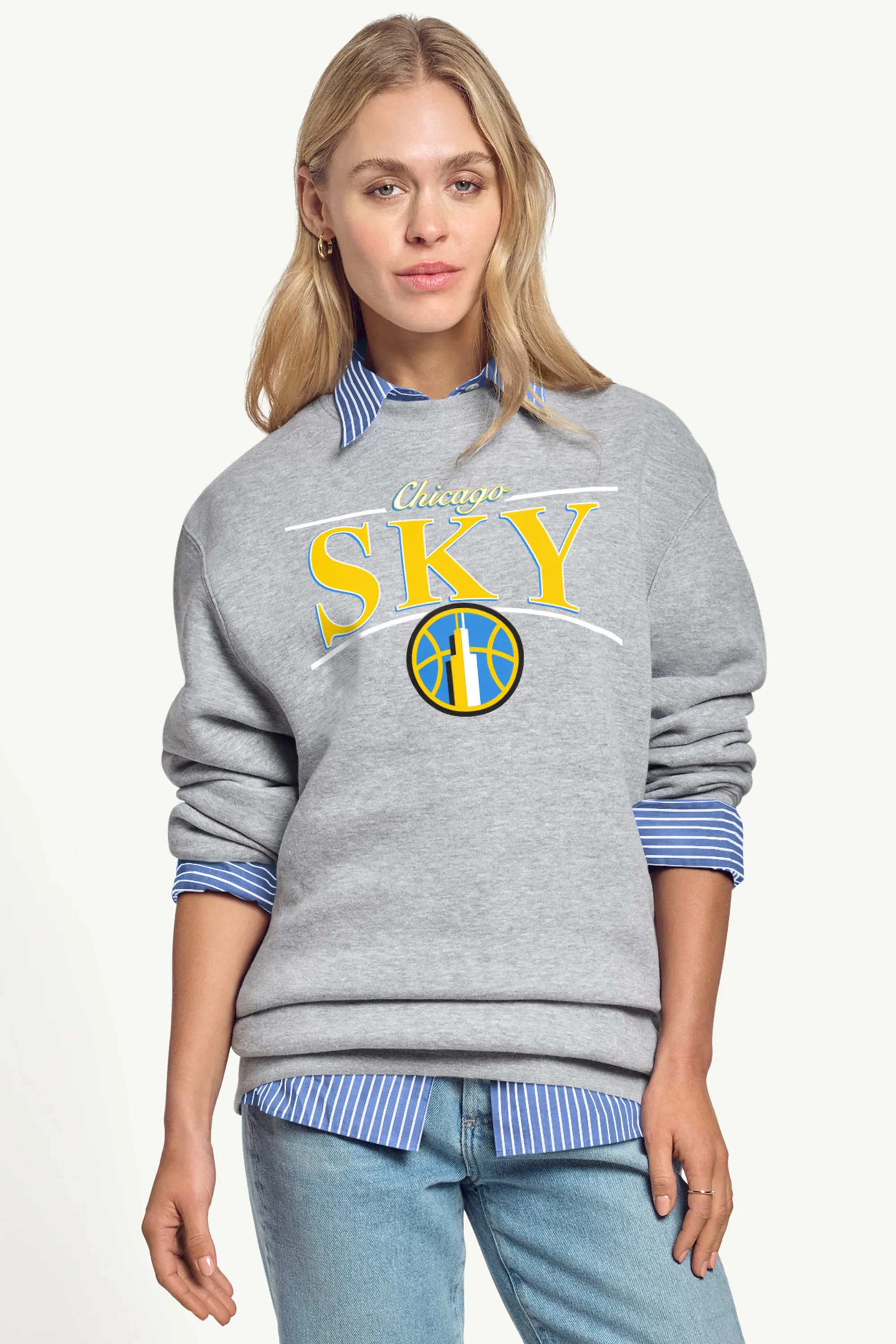 WOMENS WNBA CHICAGO SKY ARCH SWEATSHIRT sold by Starter product image thumbnail 4