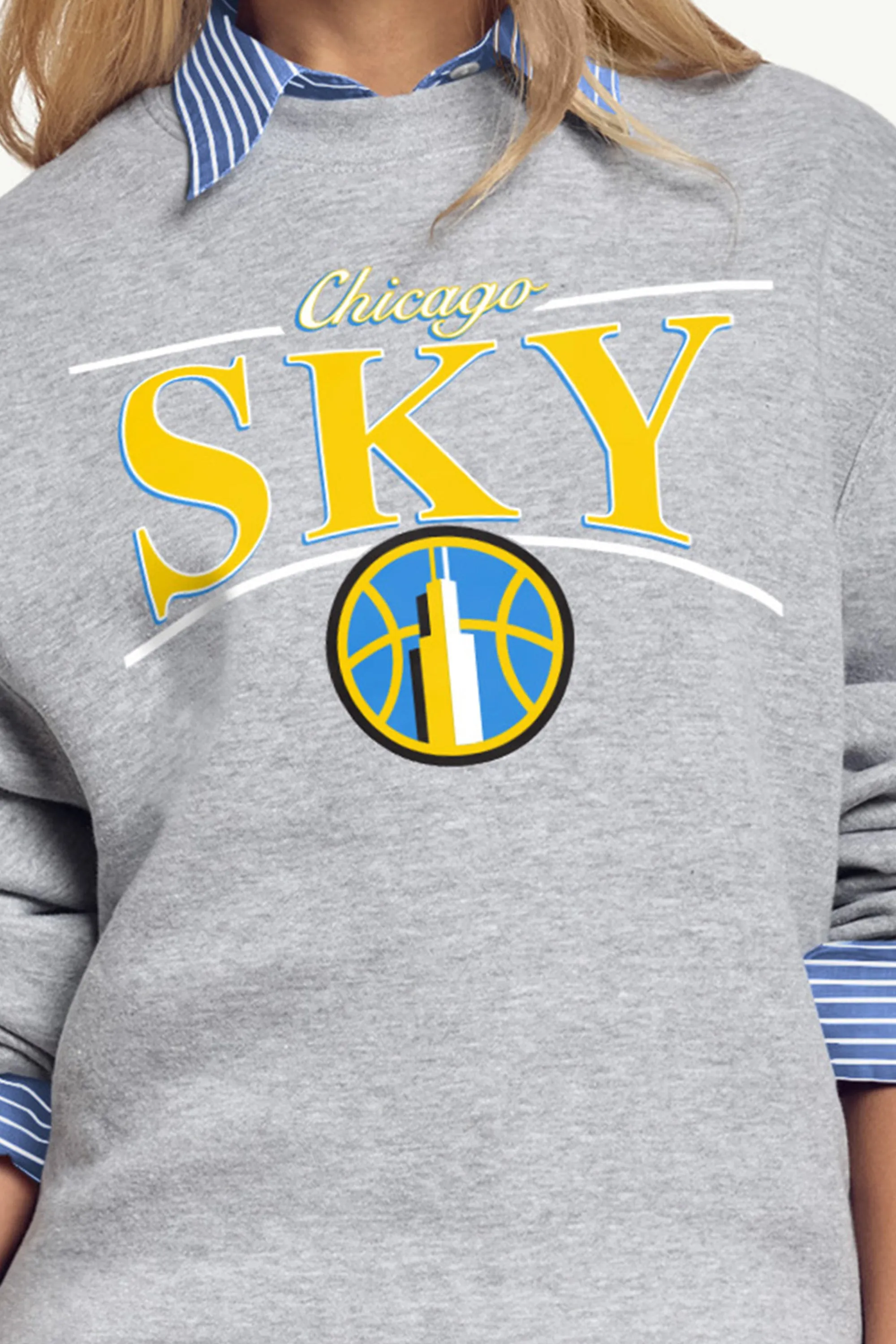 WOMENS WNBA CHICAGO SKY ARCH SWEATSHIRT sold by Starter product image thumbnail 2