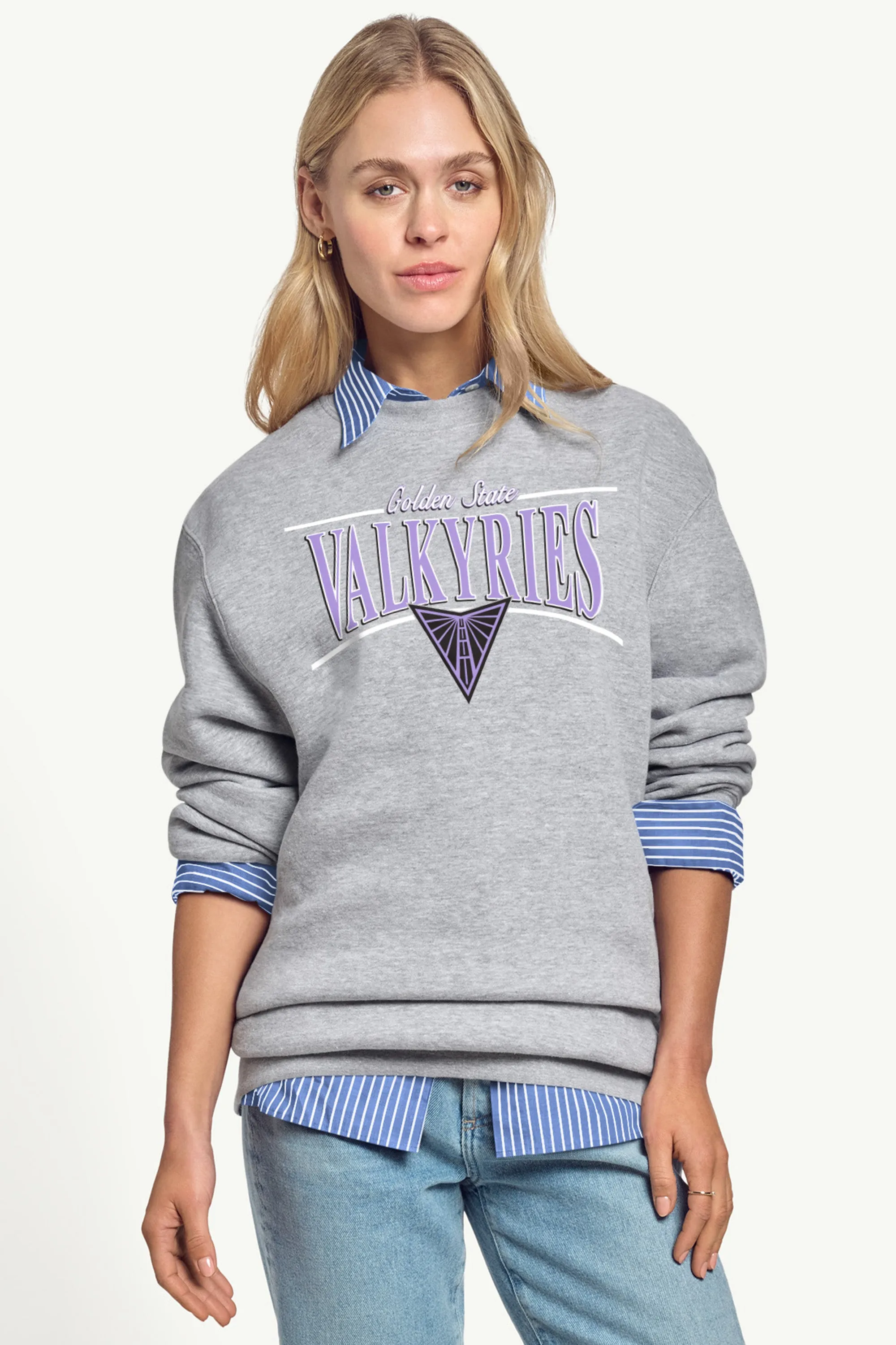 WOMENS WNBA GOLDEN STATE VALKYRIES ARCH SWEATSHIRT sold by Starter product image thumbnail 4