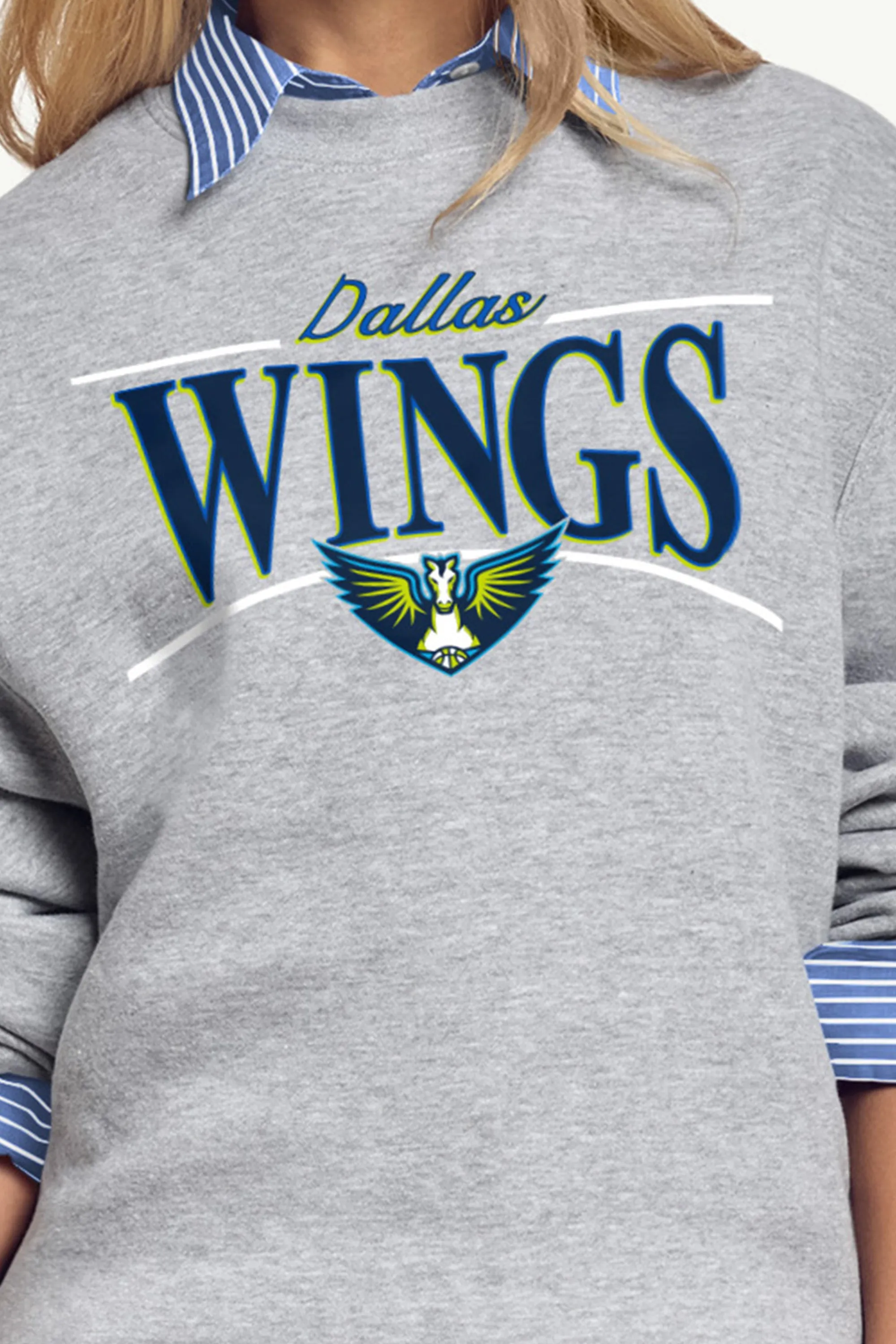 WOMENS WNBA DALLAS WINGS ARCH SWEATSHIRT sold by Starter product image thumbnail 2
