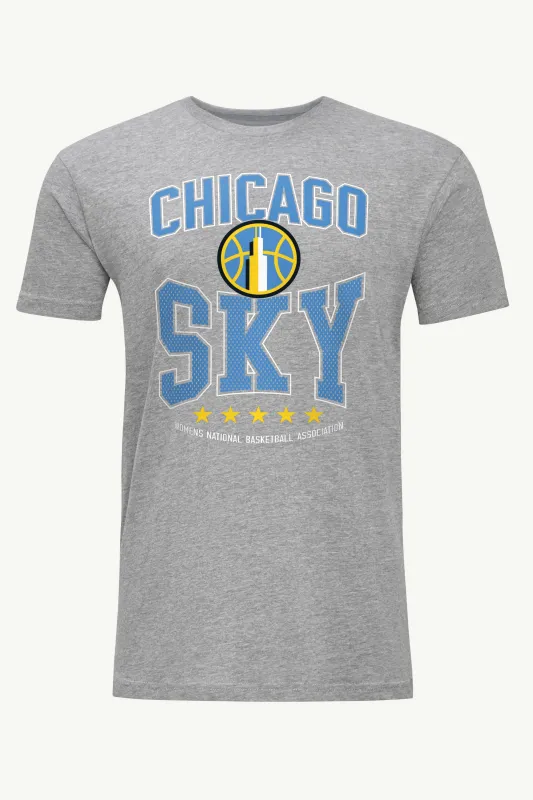 MENS WNBA CHICAGO SKY CENTER SQUEEZE T SHIRT made by Starter
